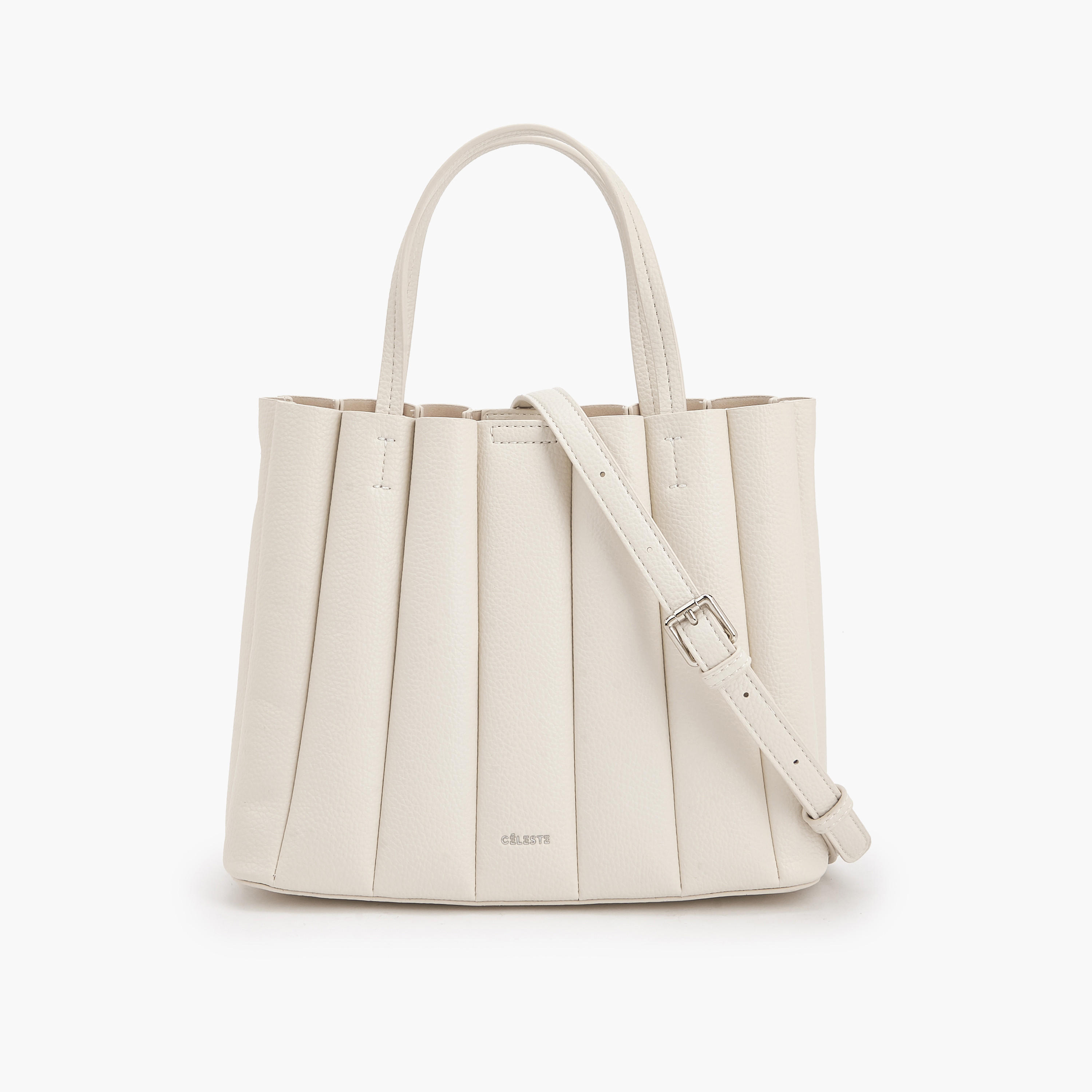 Celeste Pleated Tote Bag with Pouch-women-bagsandwallets-handbags-image-1