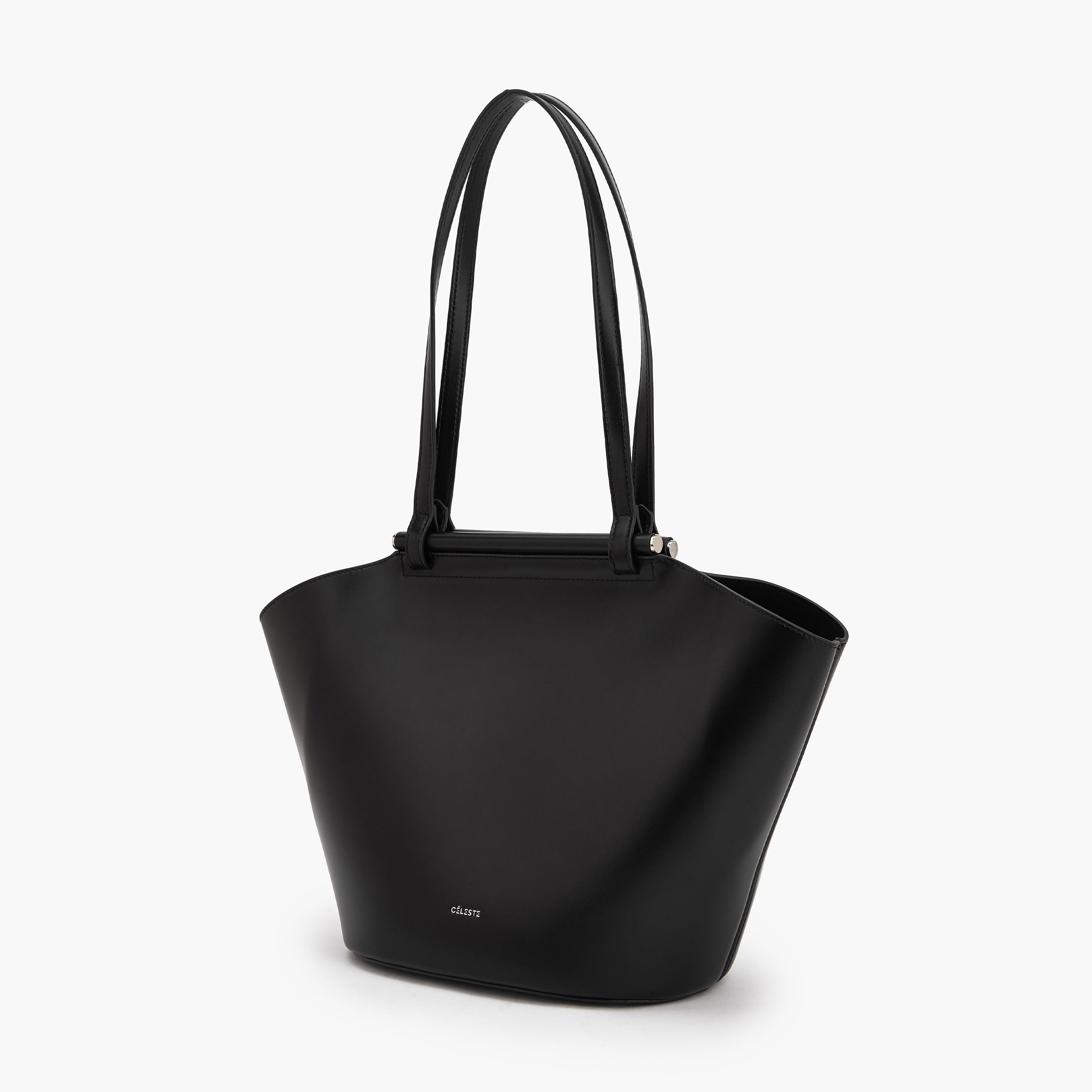 شنطة كتف سادة بمقبض مزدوج من سيليست-women-bagsandwallets-handbags-image-3