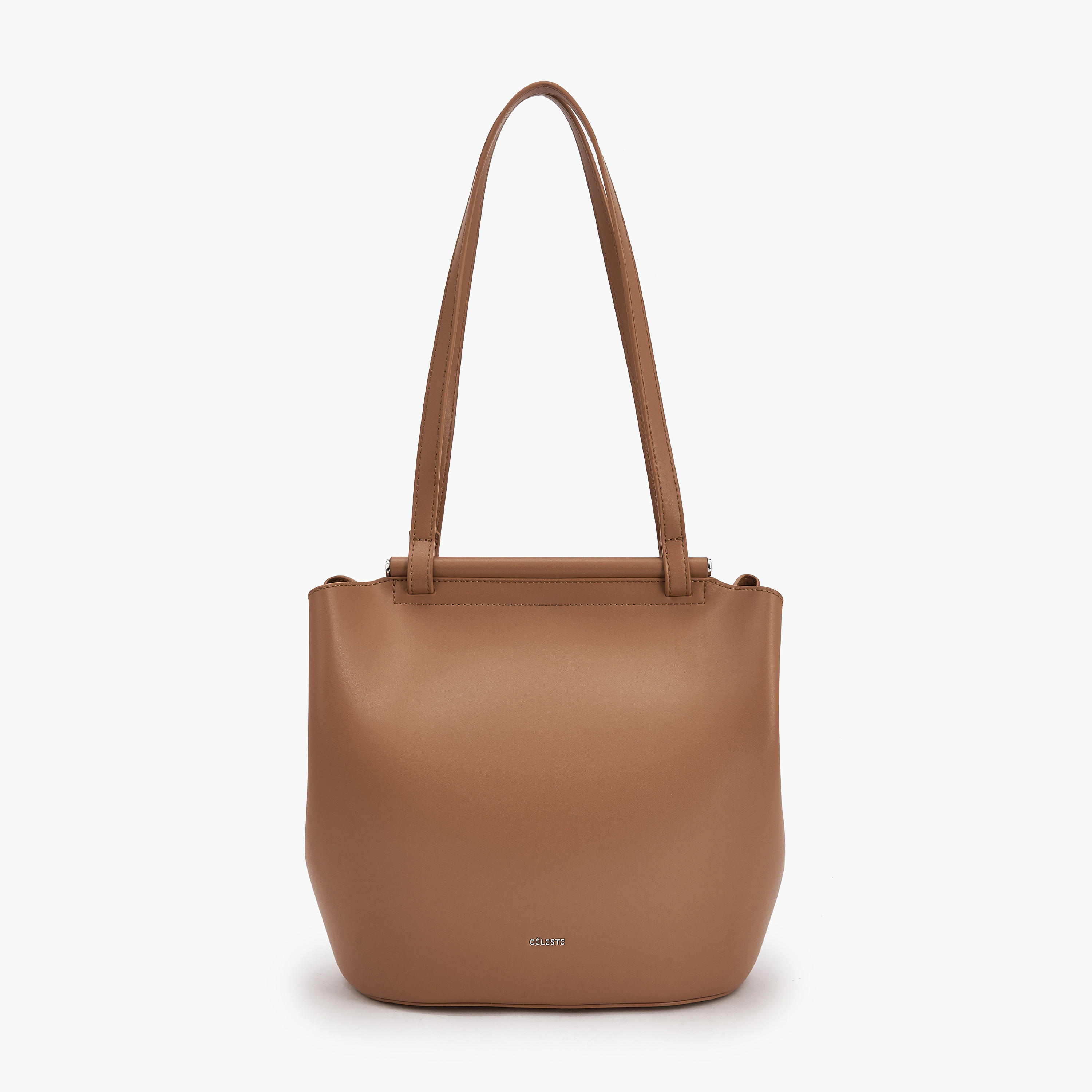 Celeste Solid Shoulder Bag with Double Handle-women-bagsandwallets-handbags-image-1