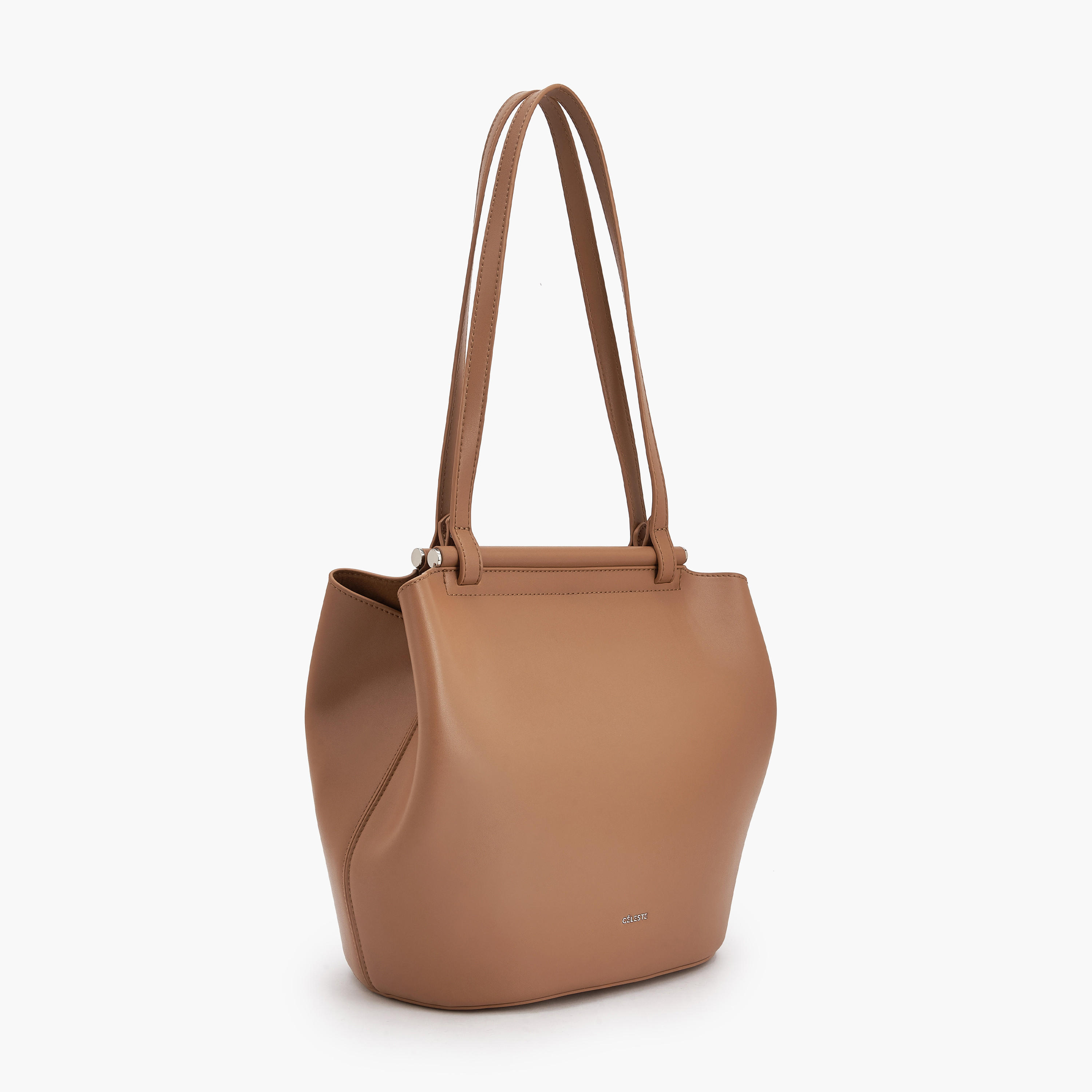 Celeste Solid Shoulder Bag with Double Handle-women-bagsandwallets-handbags-image-2