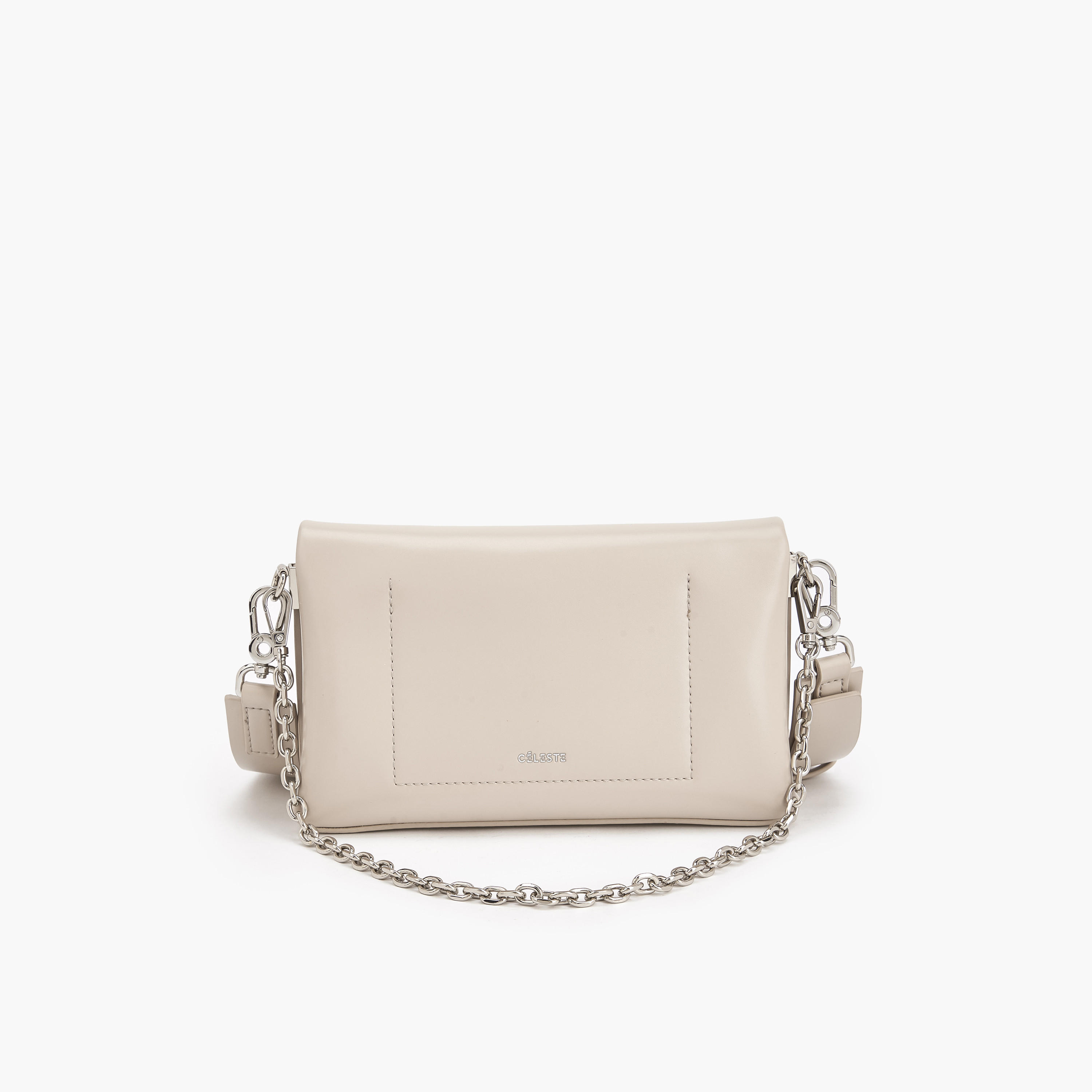 Celeste Textured Shoulder Bag with Chain Strap-women-bagsandwallets-handbags-image-5