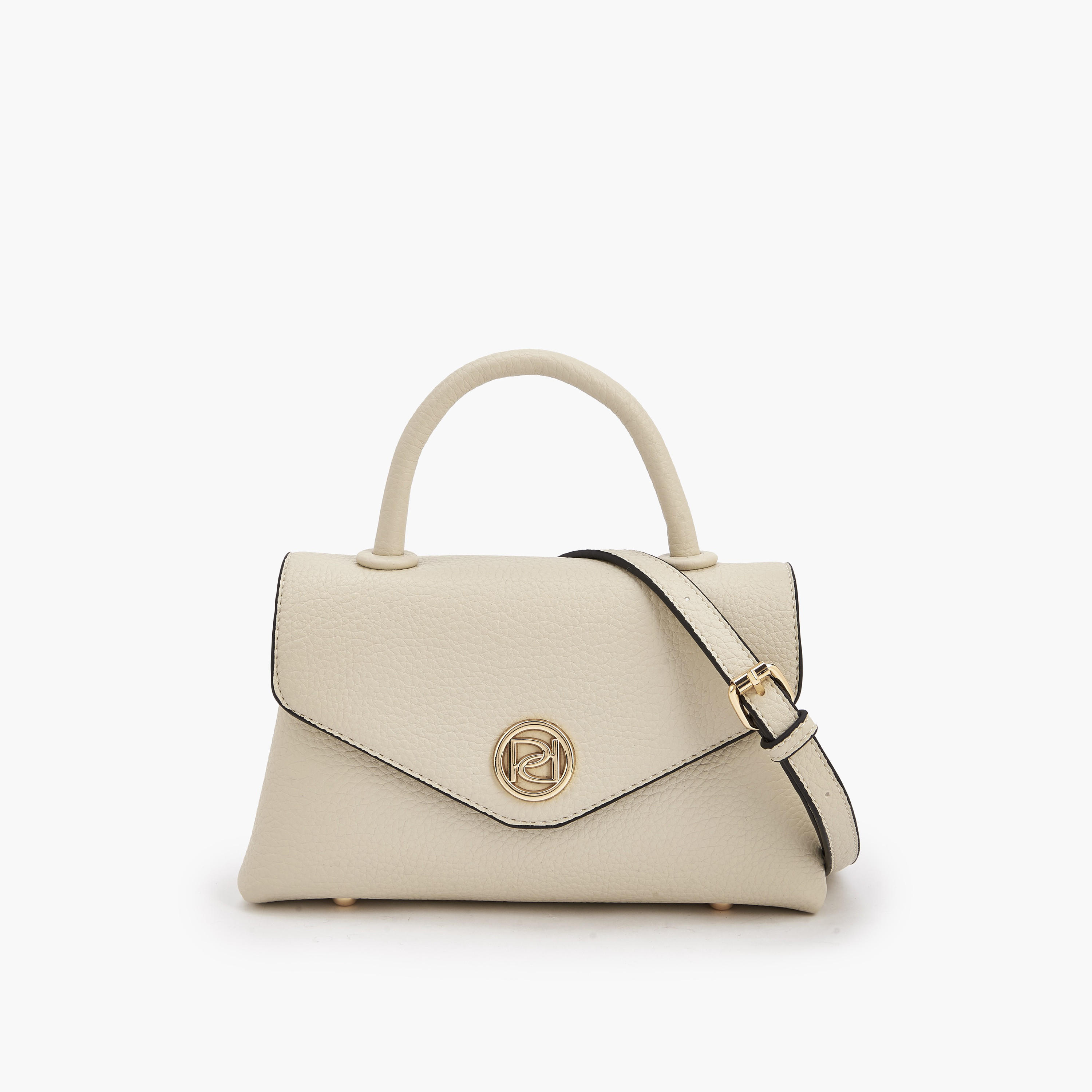 Paprika Textured Satchel Bag with Detachable Strap-women-bagsandwallets-handbags-image-1