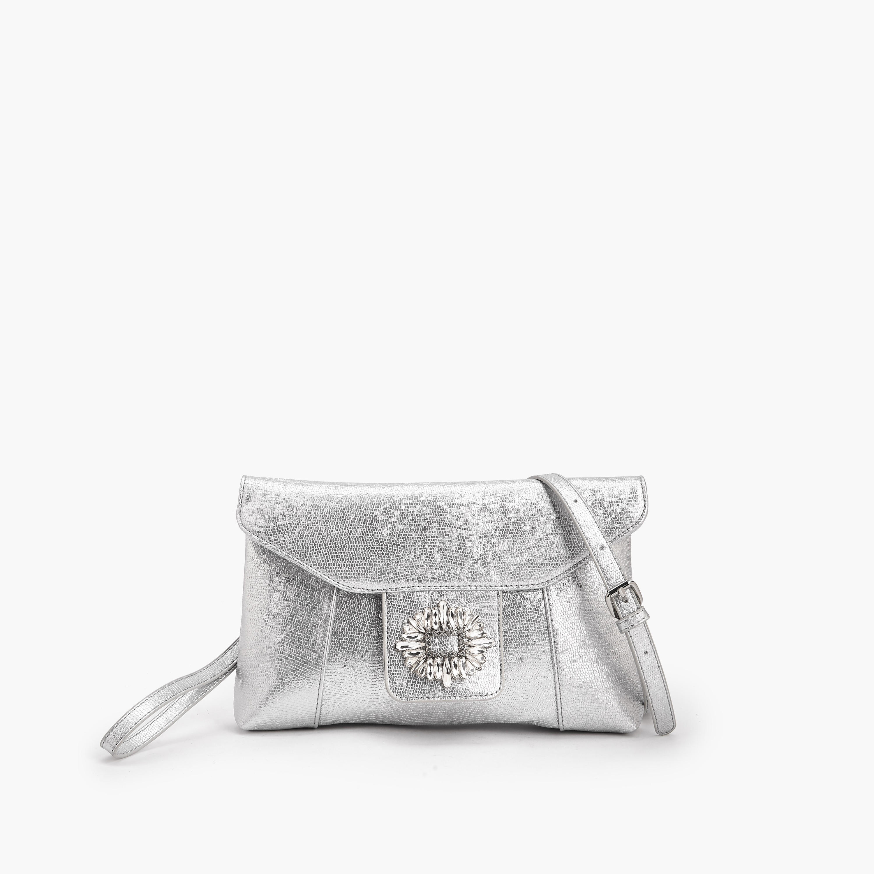 Paprika Embellished Clutch with Haul Loop-women-bagsandwallets-handbags-image-1