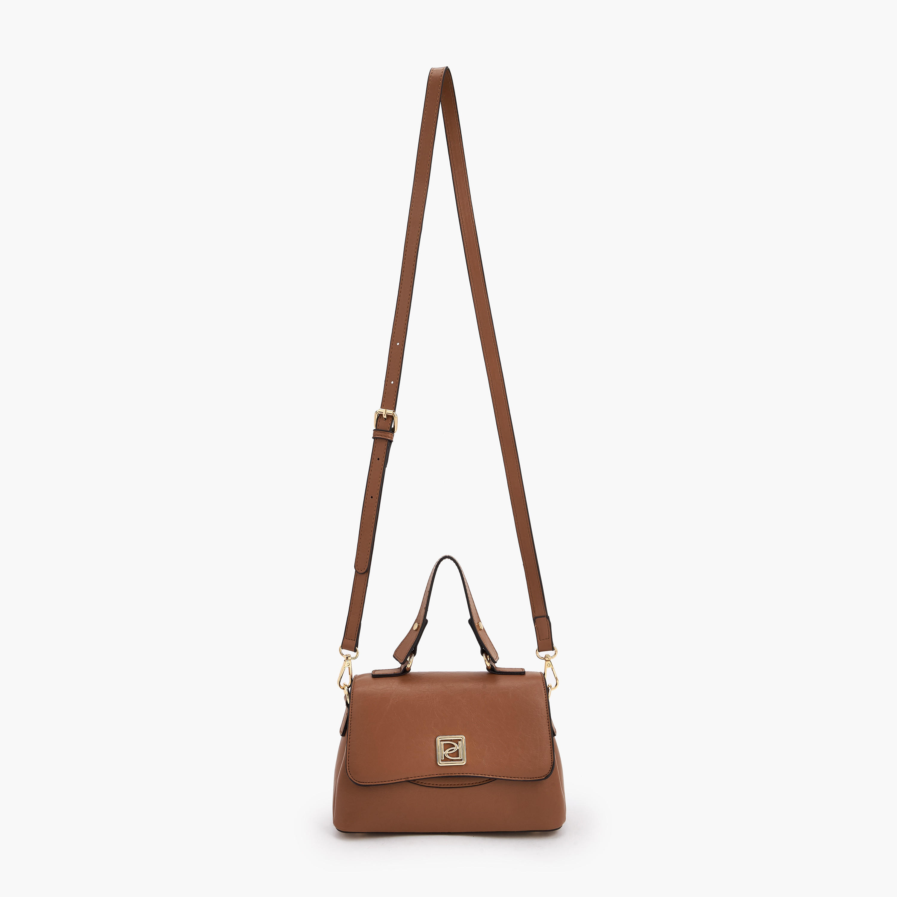 Paprika Solid Satchel Bag with Detachable Strap-women-bagsandwallets-handbags-image-2