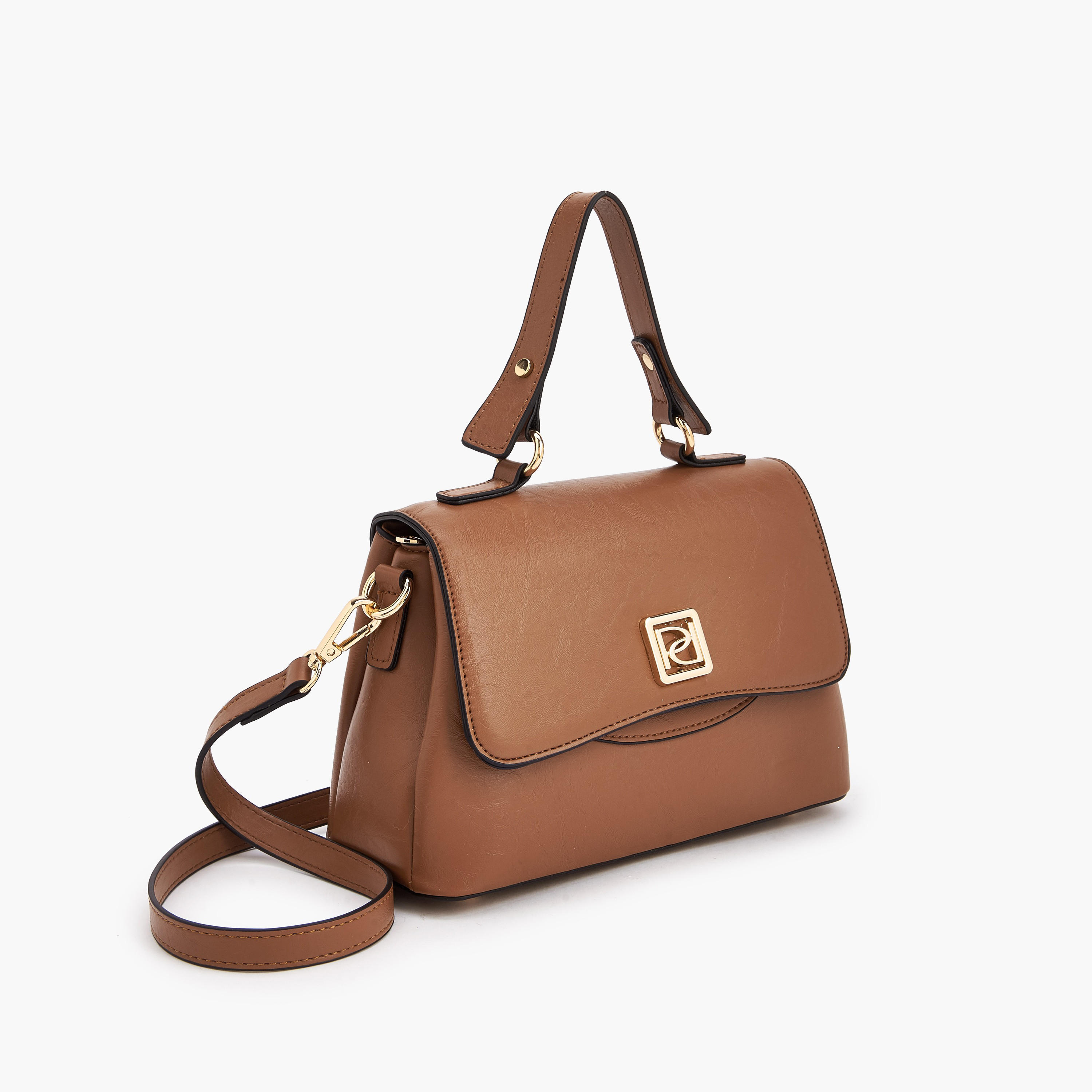 Paprika Solid Satchel Bag with Detachable Strap-women-bagsandwallets-handbags-image-3
