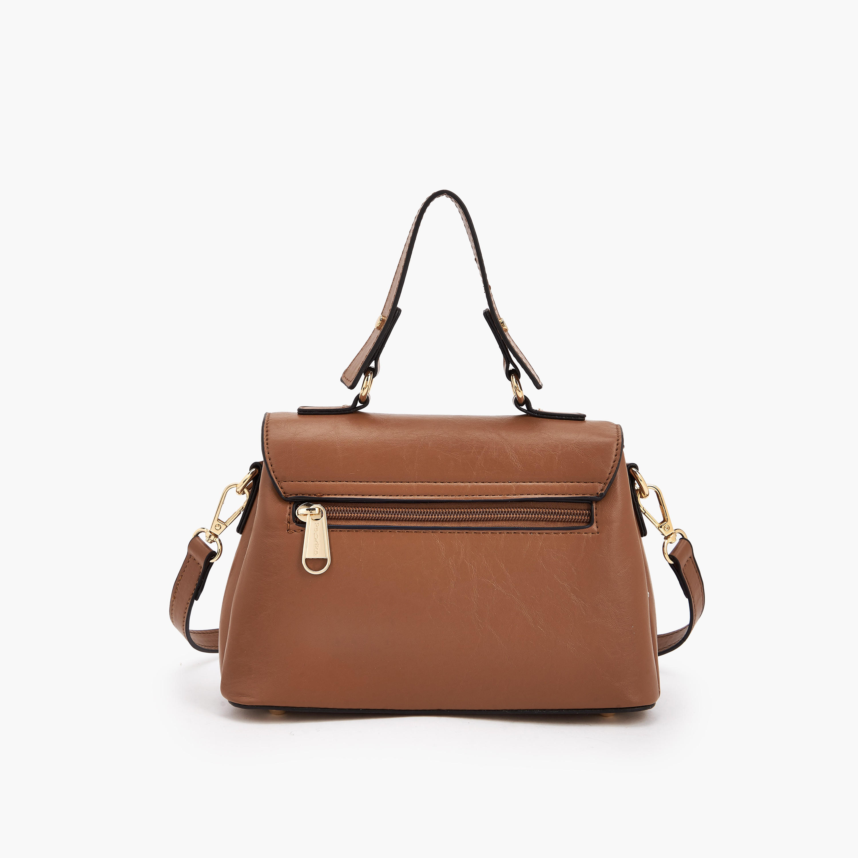 Paprika Solid Satchel Bag with Detachable Strap-women-bagsandwallets-handbags-image-5