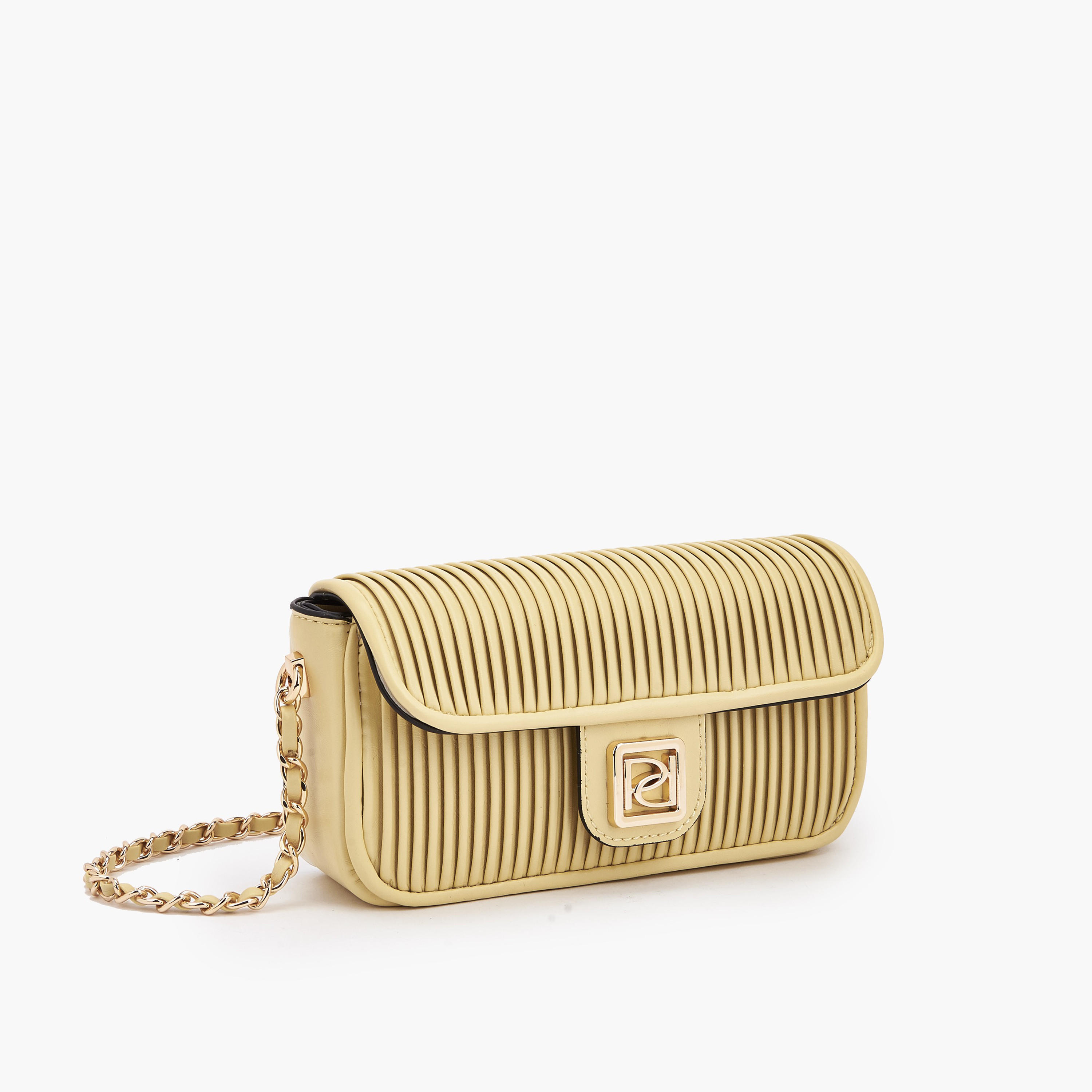 Paprika Pleated Crossbody Bag with Chain Strap-women-bagsandwallets-handbags-image-3