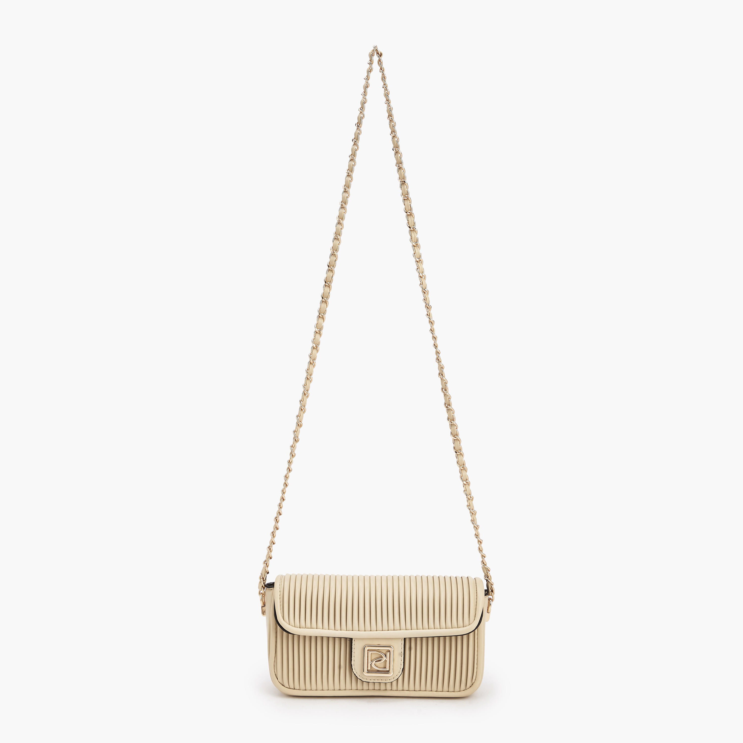 Paprika Pleated Crossbody Bag with Chain Strap-women-bagsandwallets-handbags-image-2