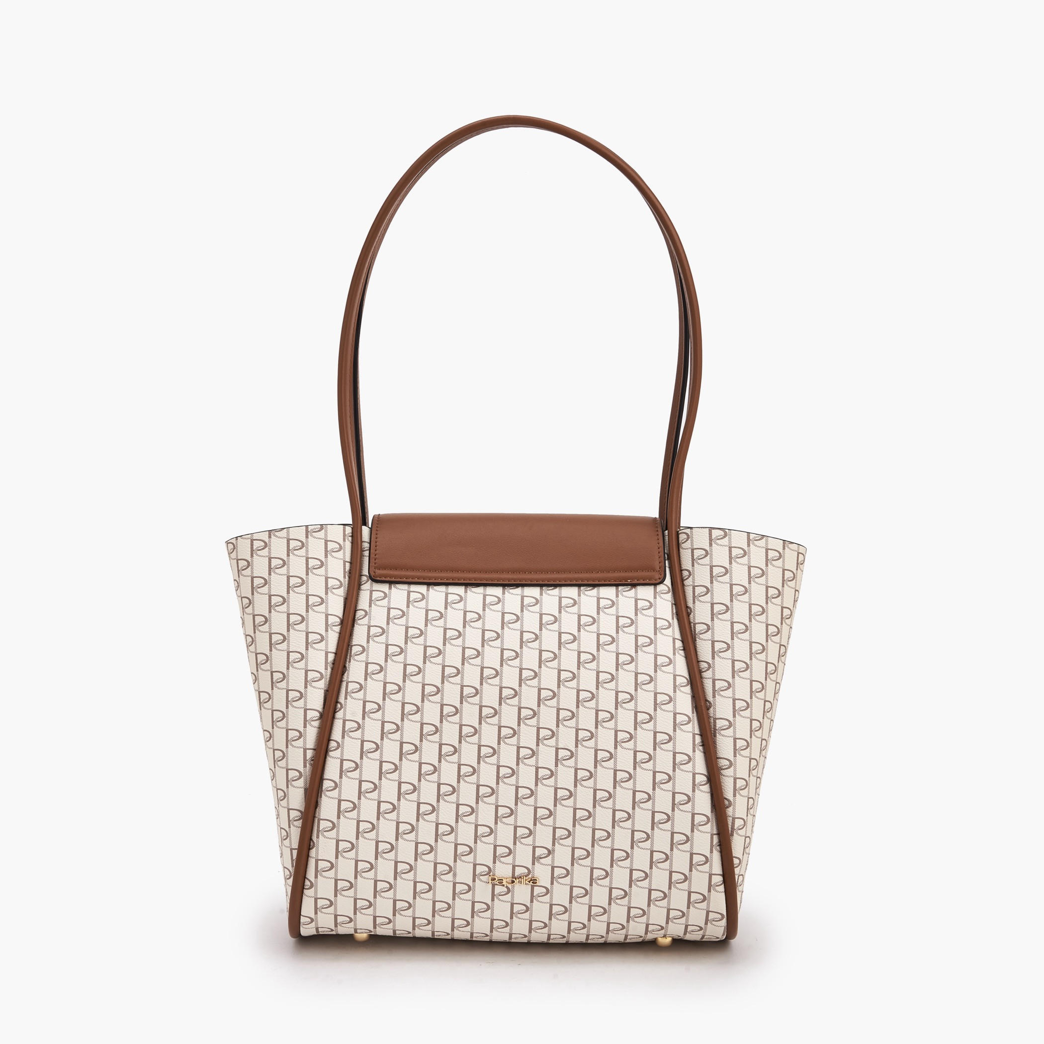 Paprika Monogram Tote Bag with Pouch-women-bagsandwallets-handbags-image-6