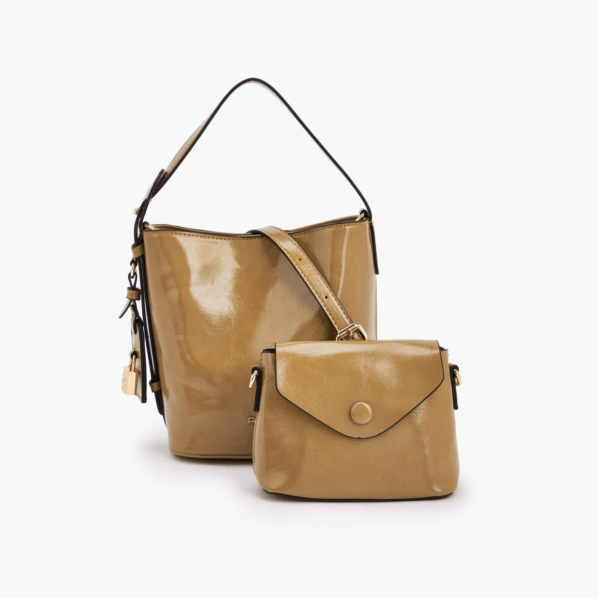 Paprika Solid Bucket Bag and Crossbody Bag-women-bagsandwallets-handbags-image-1