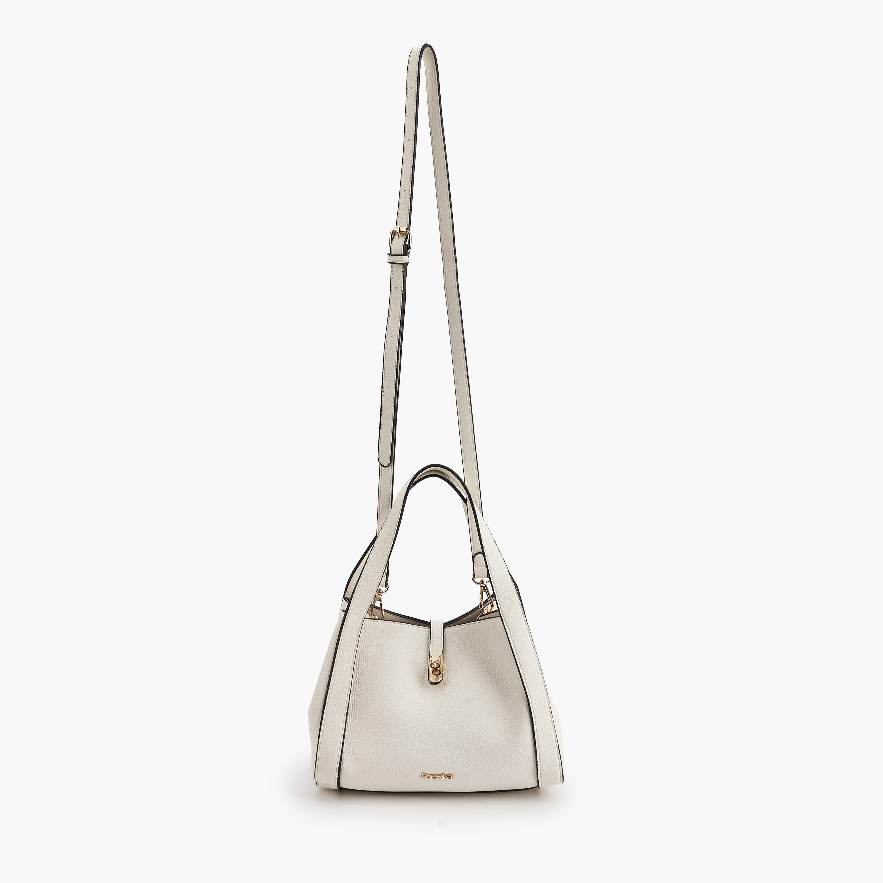 Paprika Textured Shoulder Bag with Detachable Strap-women-bagsandwallets-handbags-image-2
