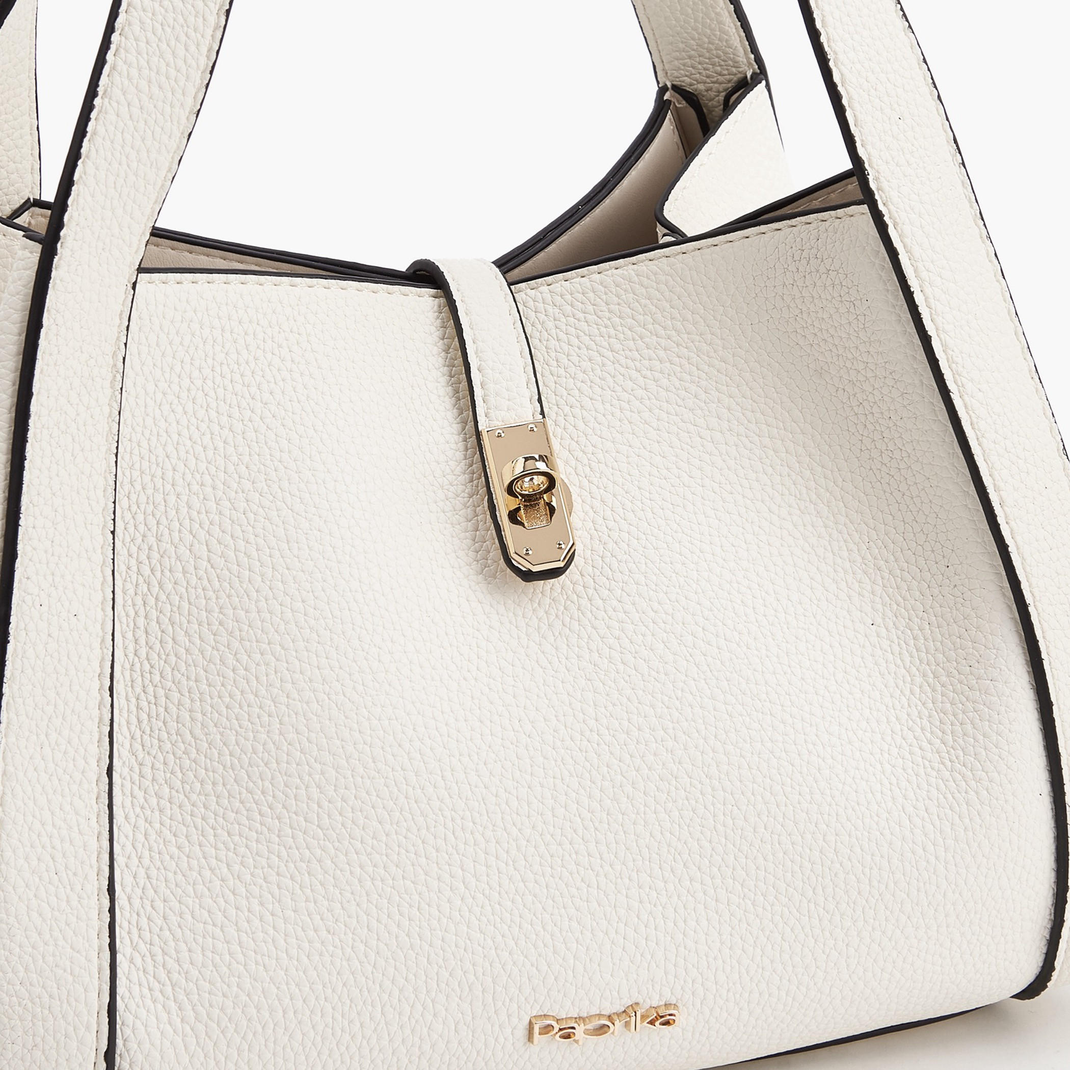 Paprika Textured Shoulder Bag with Detachable Strap-women-bagsandwallets-handbags-image-5