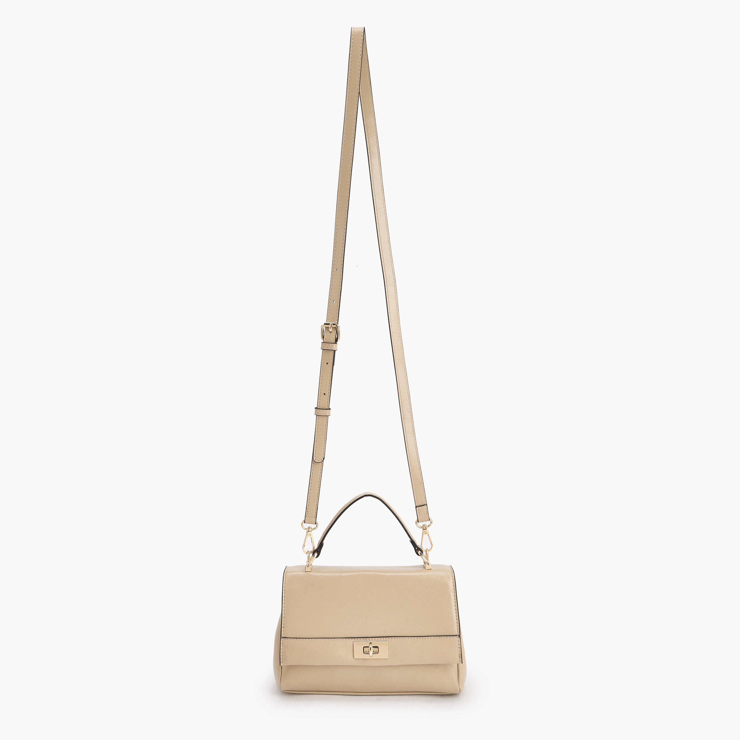 Paprika Solid Satchel Bag with Detachable Strap-women-bagsandwallets-handbags-image-2