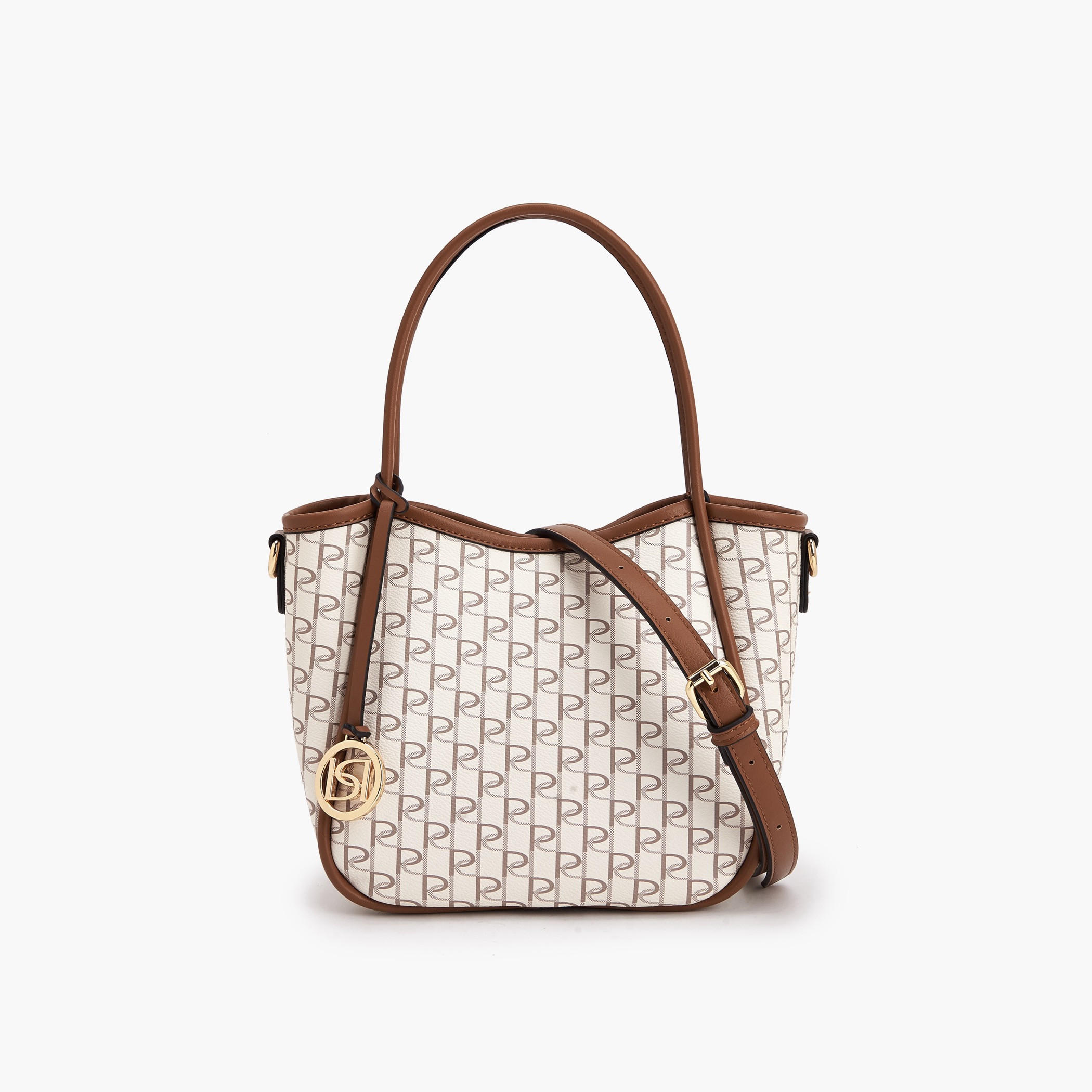 Paprika Monogram Tote Bag with Pouch-women-bagsandwallets-handbags-image-3