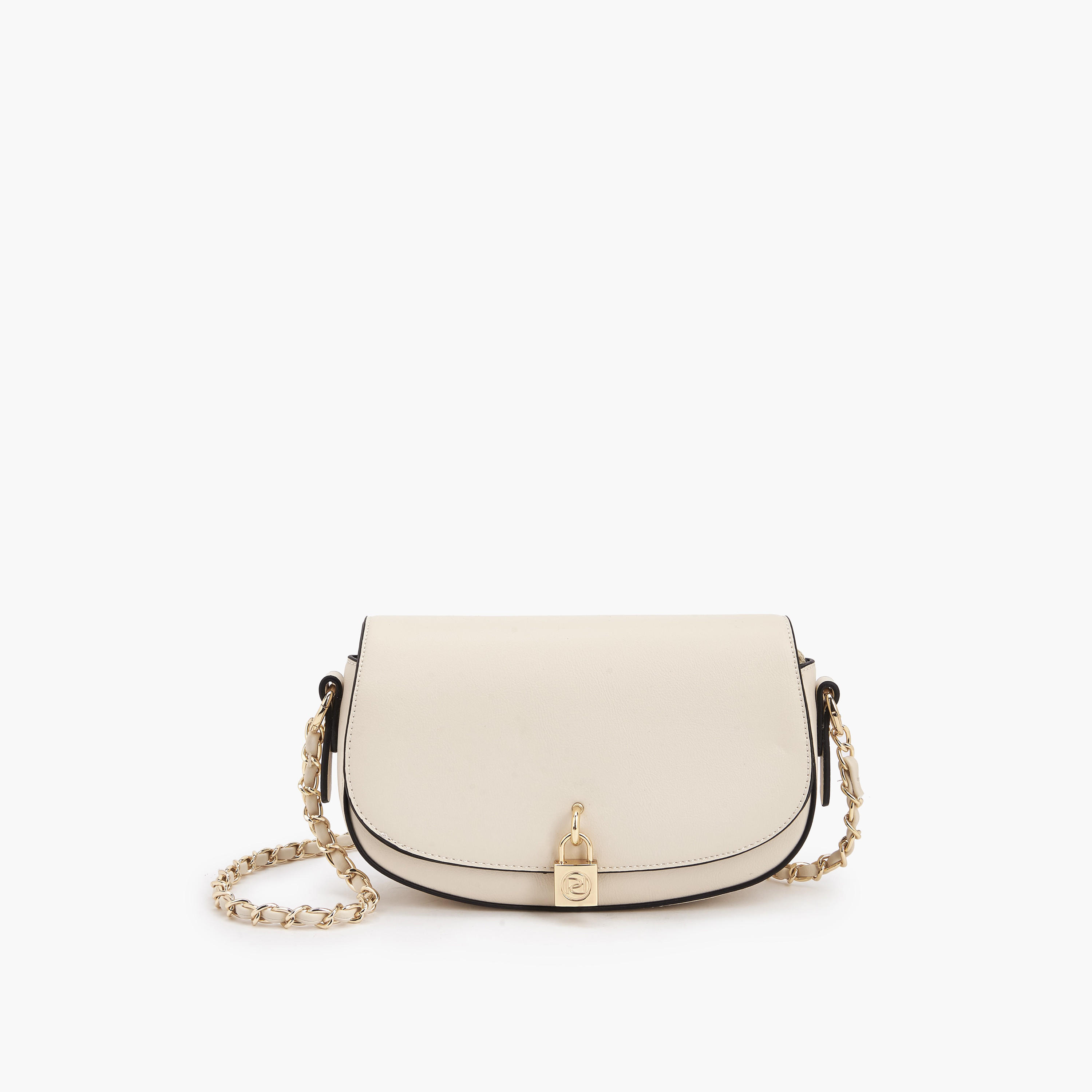 Paprika Solid Crossbody Bag with Chain Strap-women-bagsandwallets-handbags-image-1