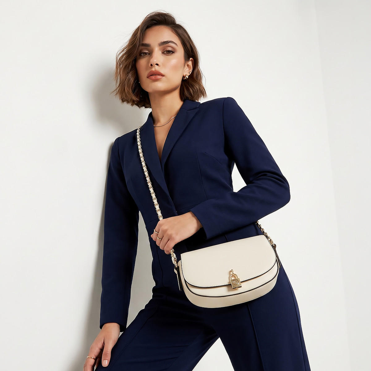 Paprika Solid Crossbody Bag with Chain Strap-women-bagsandwallets-handbags-image-2
