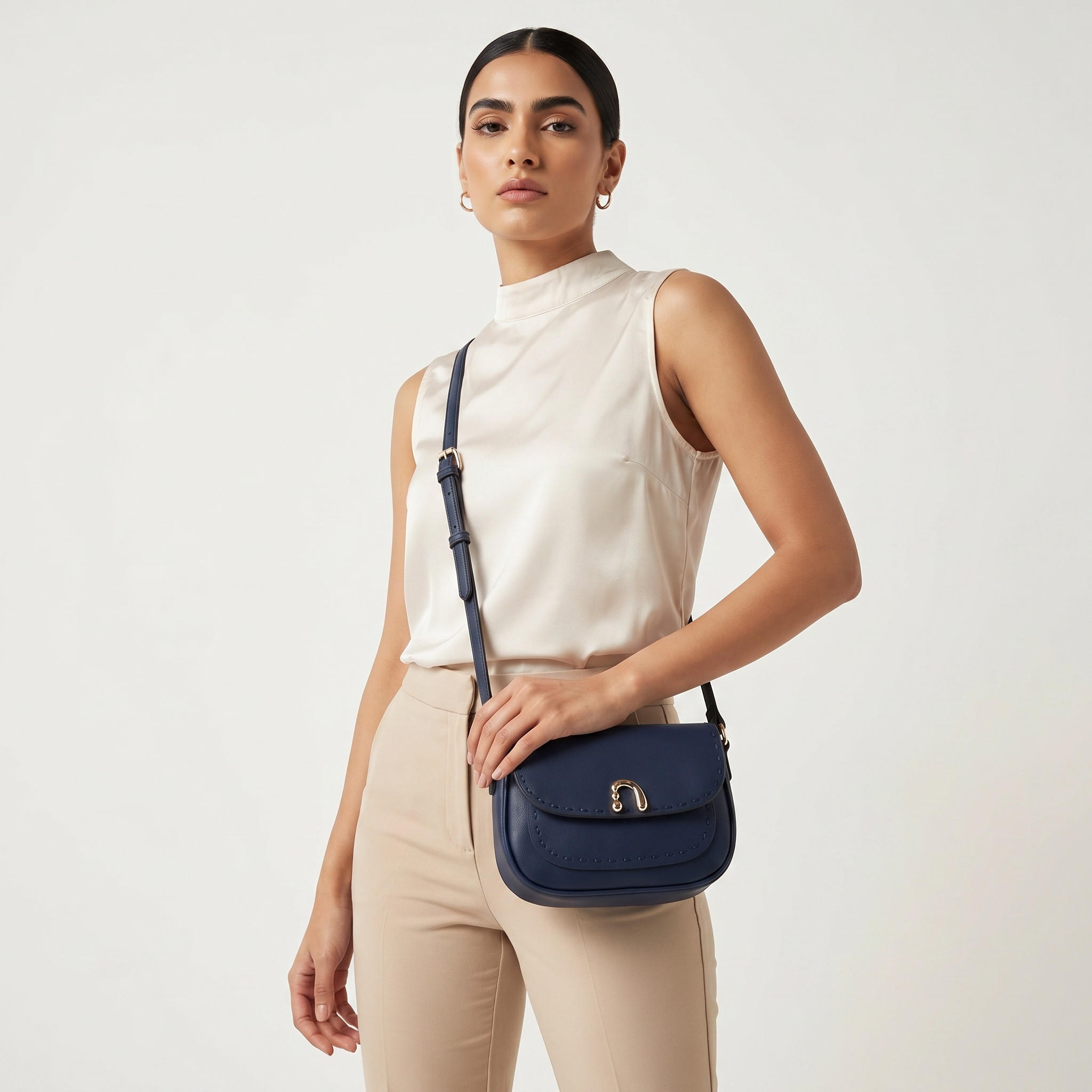 Paprika Solid Crossbody Bag with Adjustable Strap-women-bagsandwallets-handbags-image-2