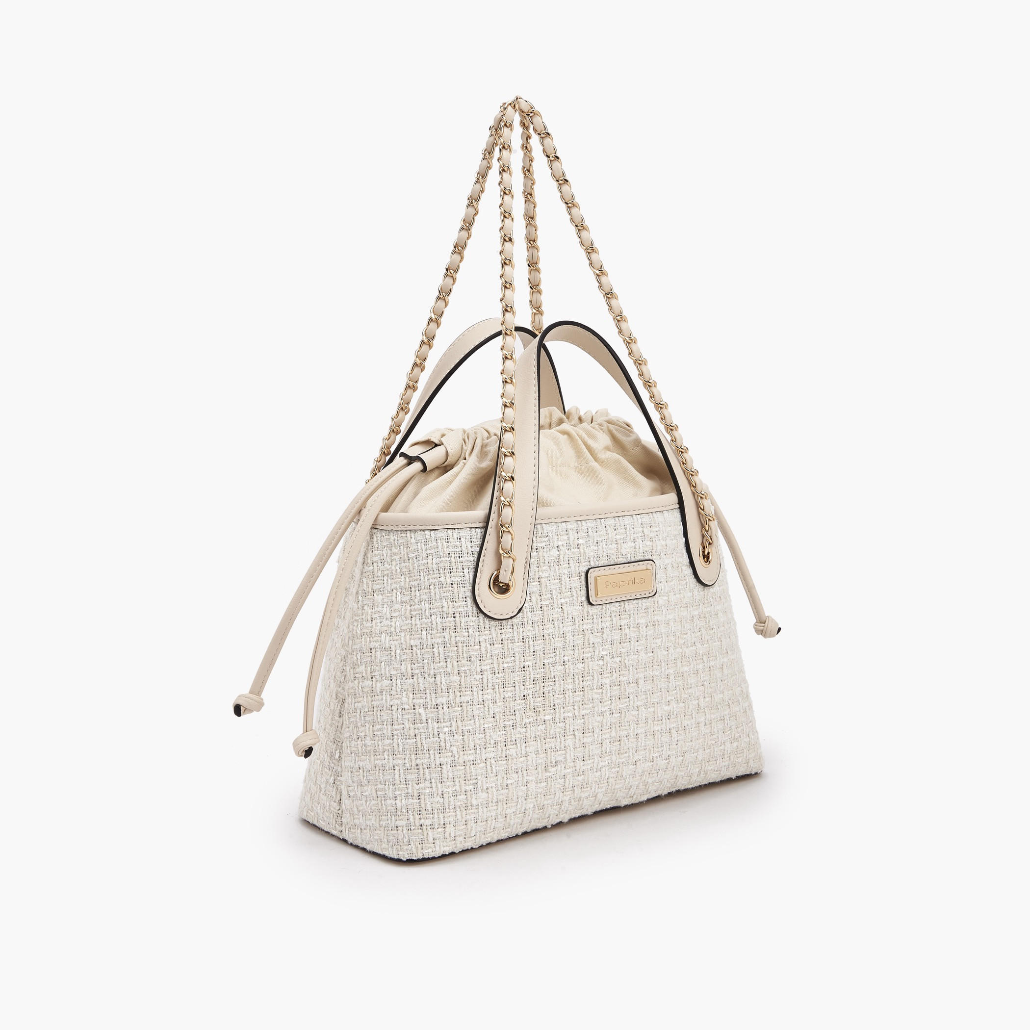 شنطة توت بارزة الملمس بنقشة جاكار مع إغلاق برباط شد من بابريكا-women-bagsandwallets-handbags-image-2