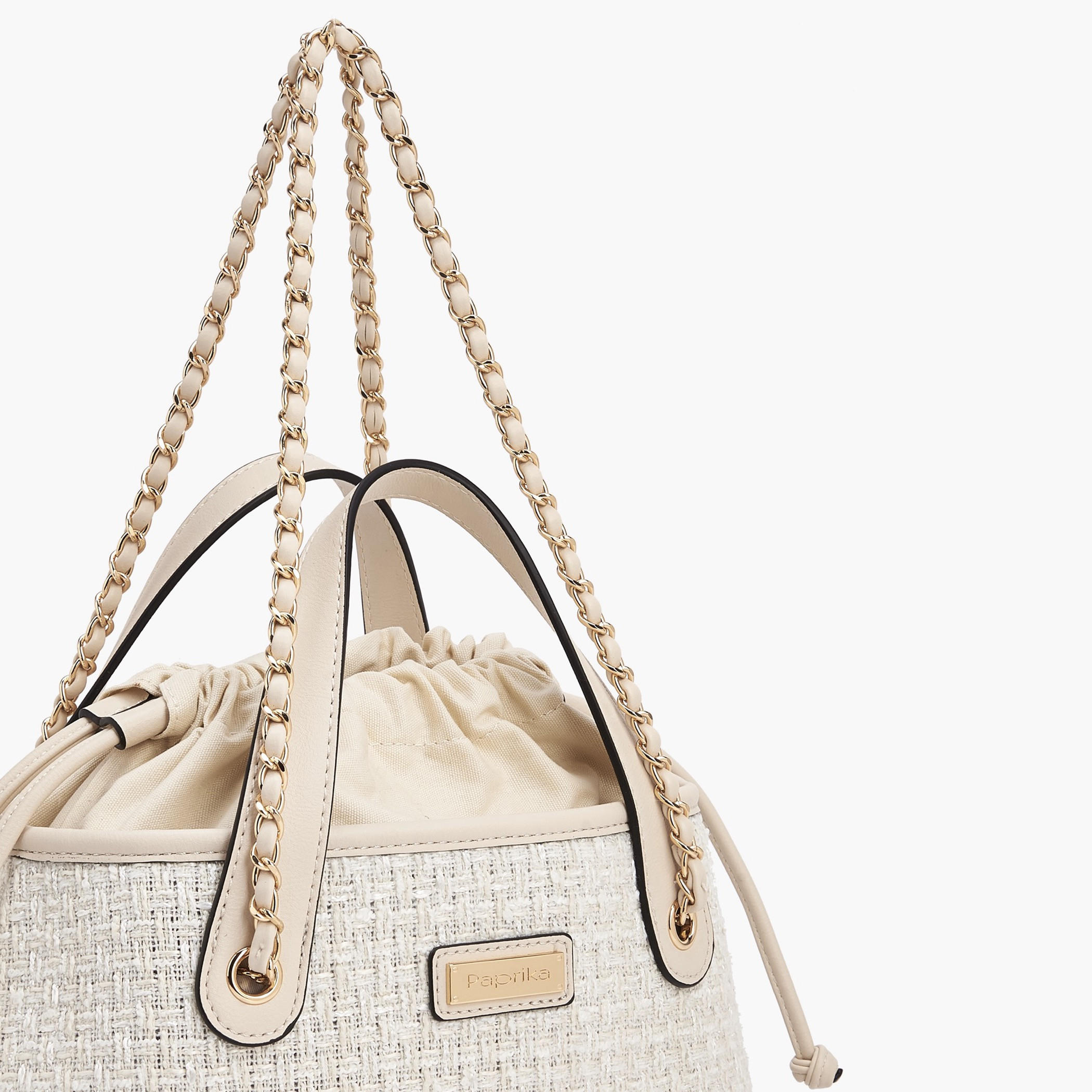 شنطة توت بارزة الملمس بنقشة جاكار مع إغلاق برباط شد من بابريكا-women-bagsandwallets-handbags-image-3