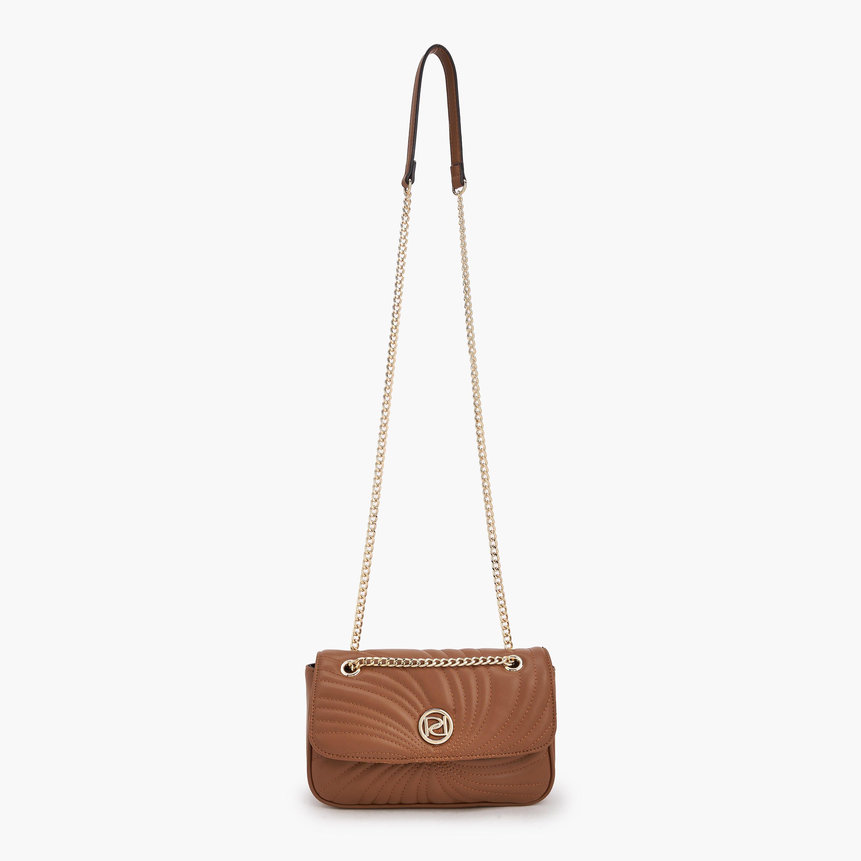 Paprika Quilted Crossbody Bag with Chain Strap-women-bagsandwallets-handbags-image-3