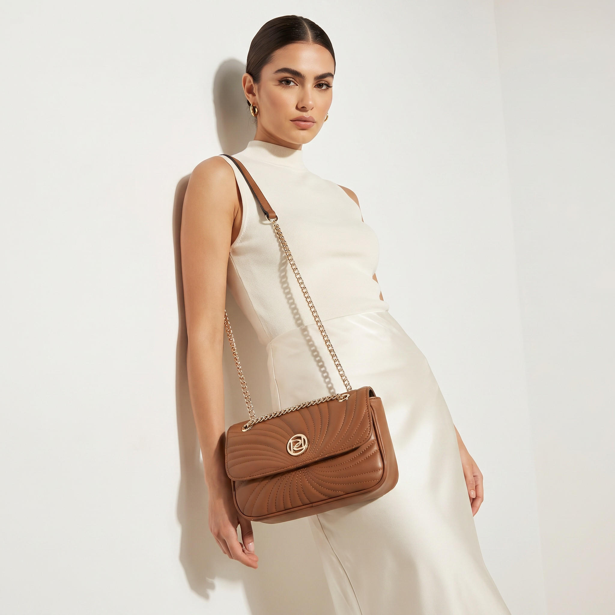 Paprika Quilted Crossbody Bag with Chain Strap-women-bagsandwallets-handbags-image-2