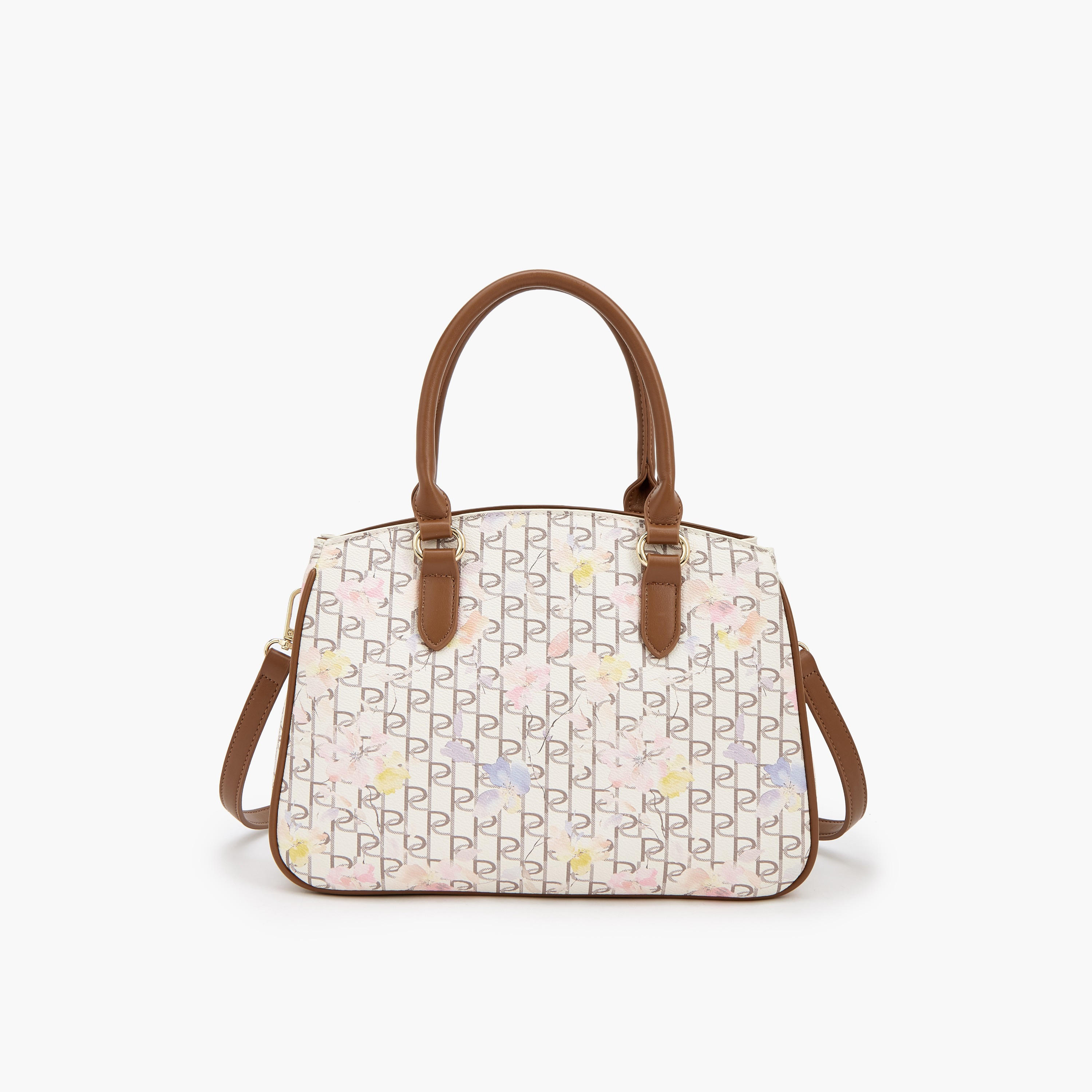 Paprika Monogram Print Tote Bag with Detachable Strap-women-bagsandwallets-handbags-image-5
