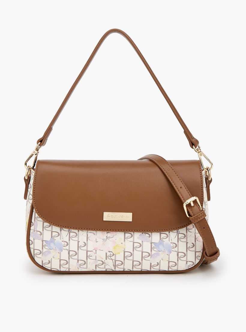 Paprika Monogram Print Crossbody Bag with Detachable Strap-women-bagsandwallets-handbags-image-1