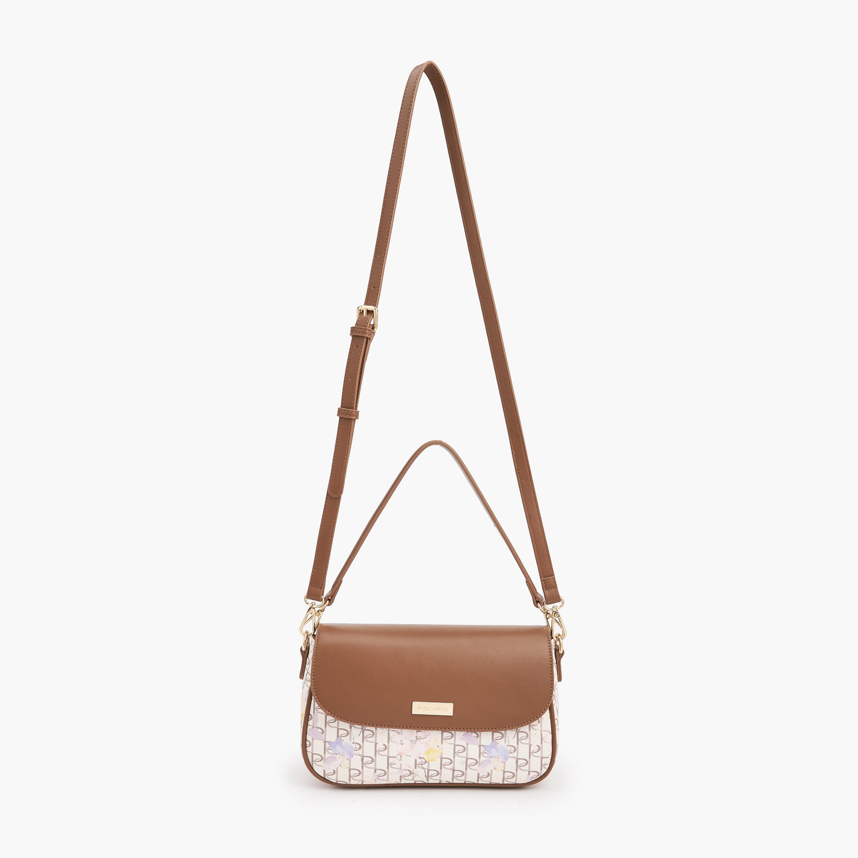Paprika Monogram Print Crossbody Bag with Detachable Strap-women-bagsandwallets-handbags-image-3