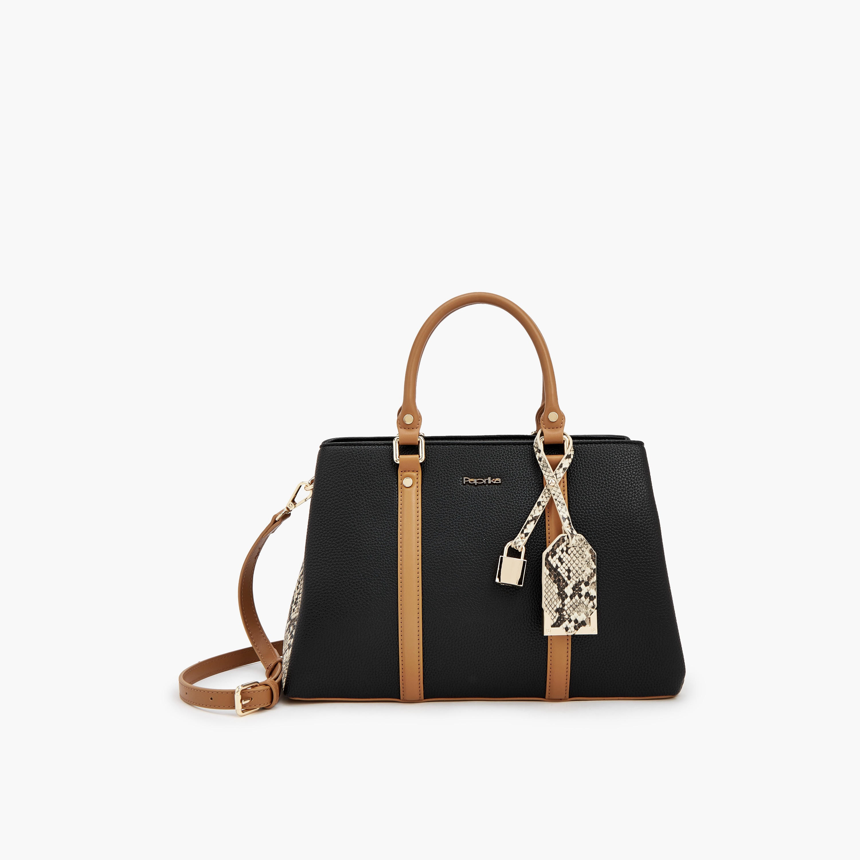 Paprika Animal Print Tote Bag with Double Handles-women-bagsandwallets-handbags-image-1