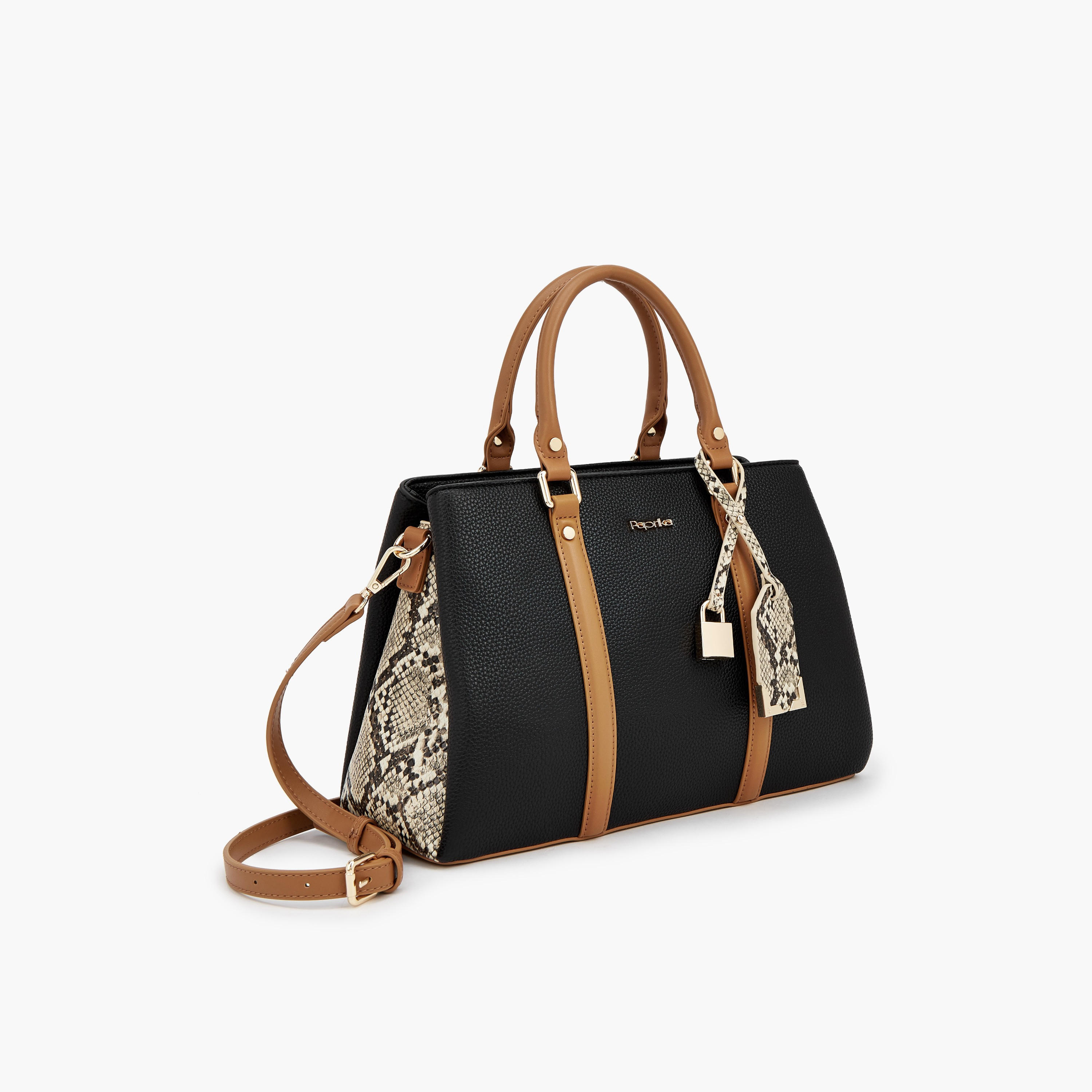 Paprika Animal Print Tote Bag with Double Handles-women-bagsandwallets-handbags-image-3