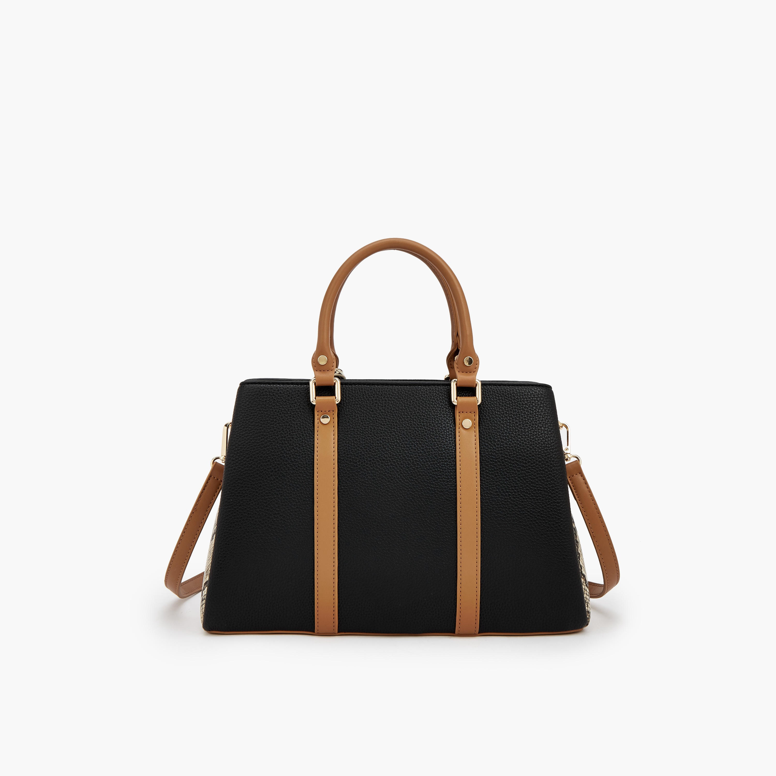 Paprika Animal Print Tote Bag with Double Handles-women-bagsandwallets-handbags-image-5