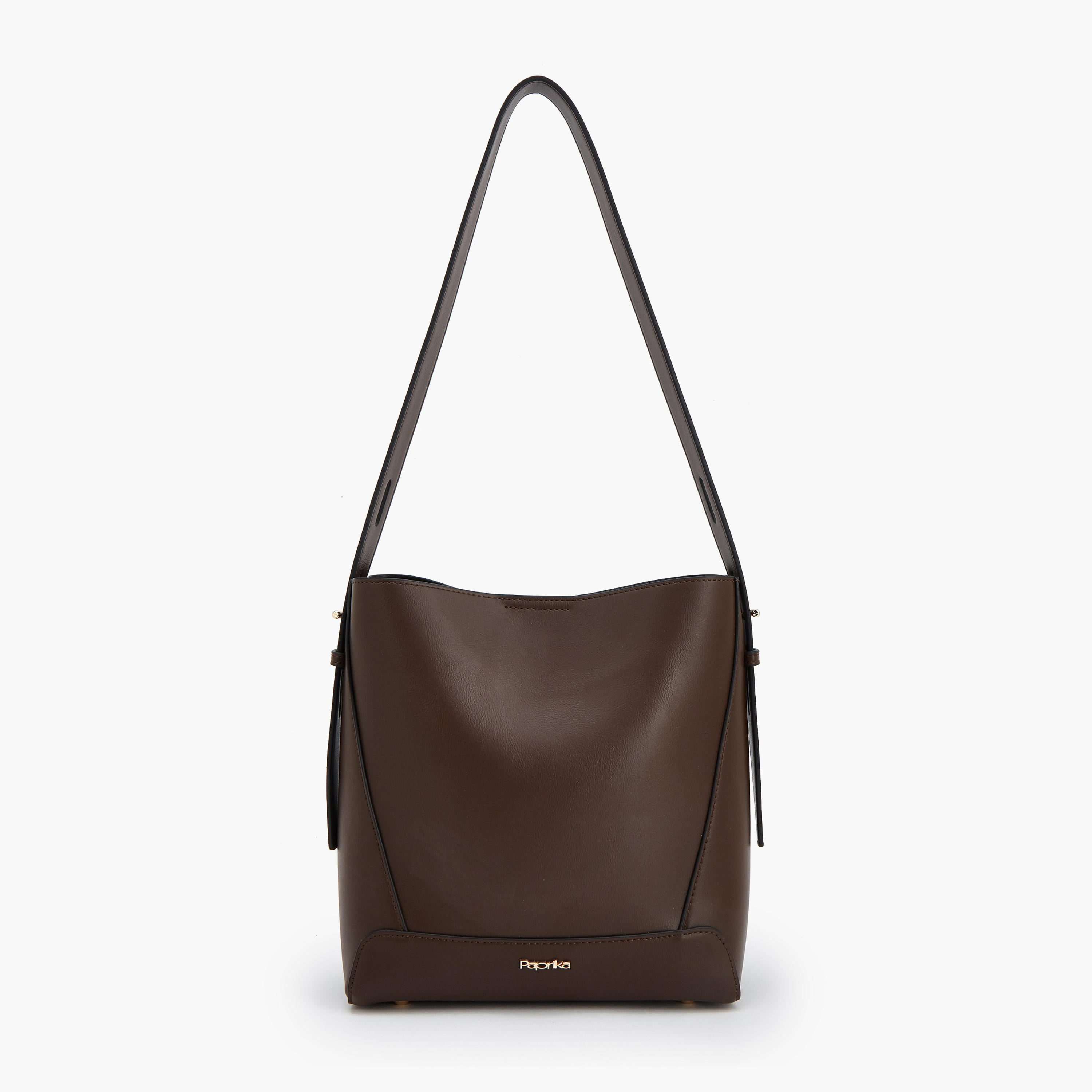 Paprika Solid Shoulder Bag with Adjustable Handle-women-bagsandwallets-handbags-image-1