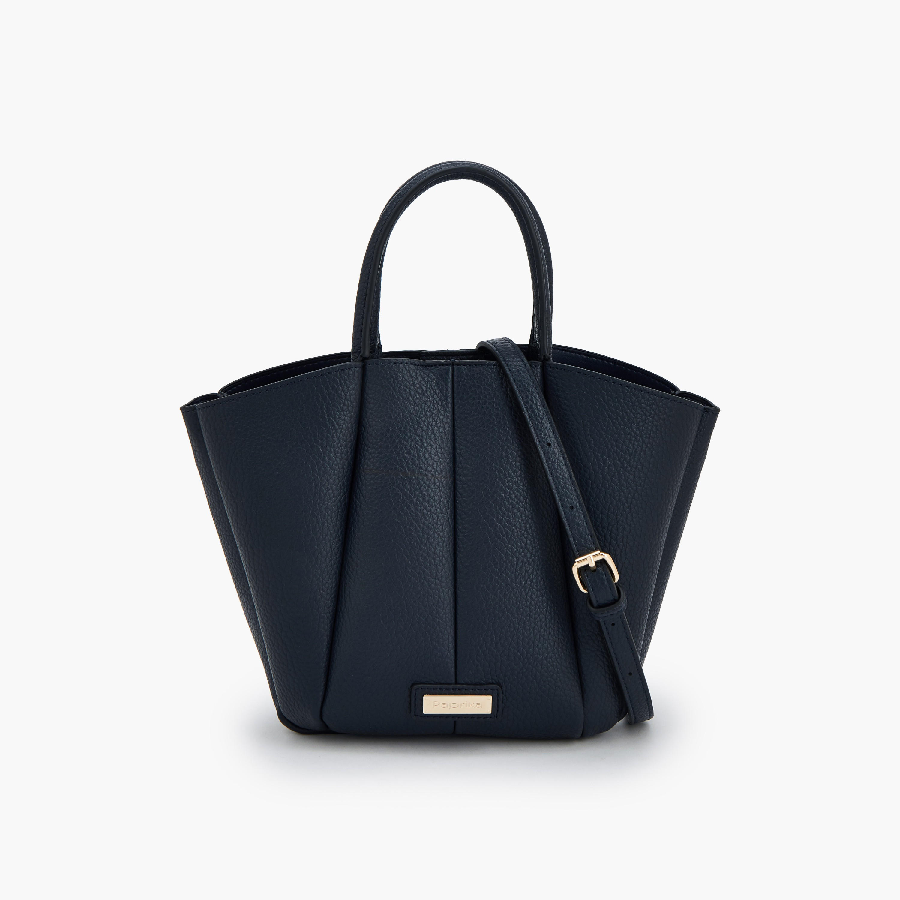 Paprika Textured Tote Bag with Detachable Strap-women-bagsandwallets-handbags-image-1