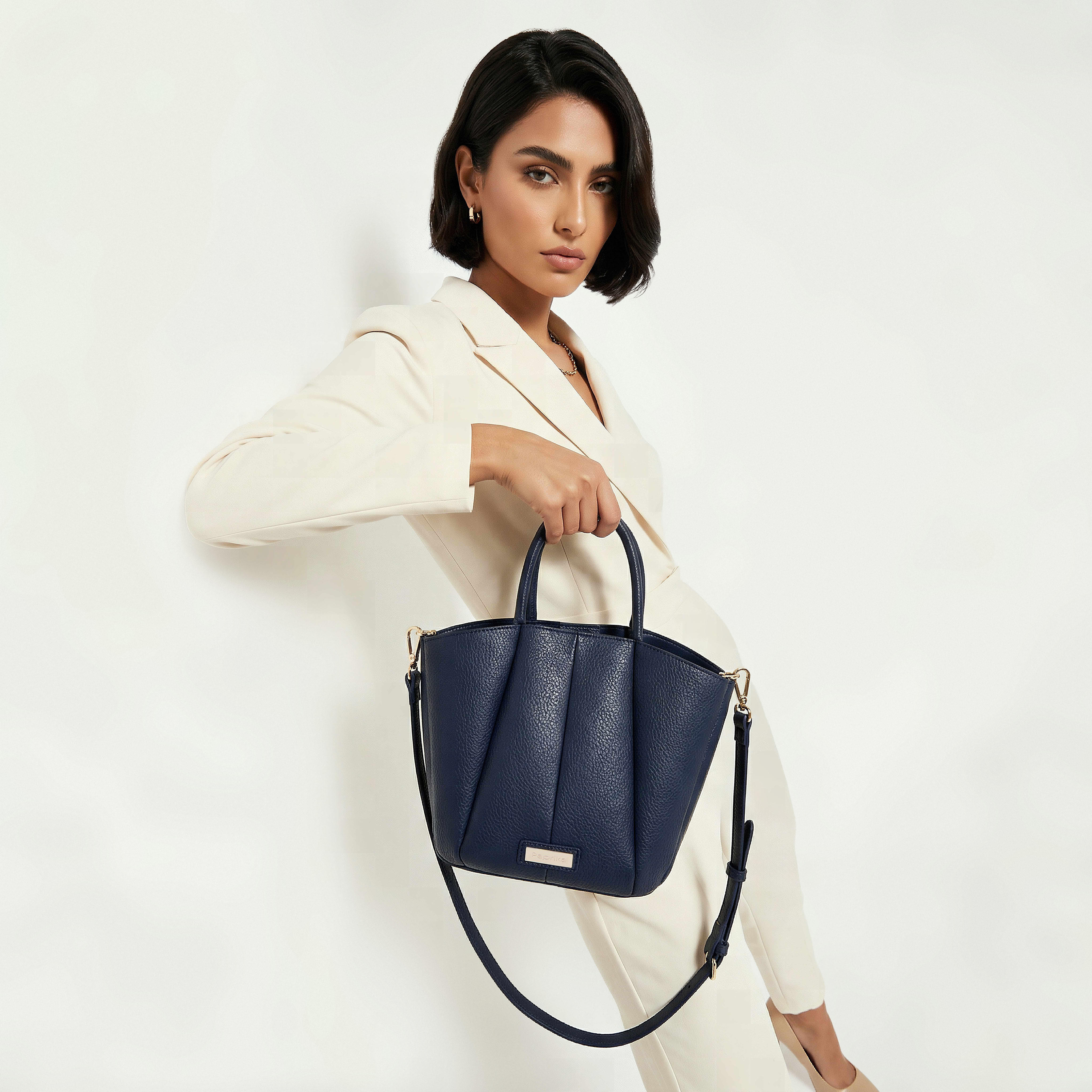 Paprika Textured Tote Bag with Detachable Strap-women-bagsandwallets-handbags-image-2