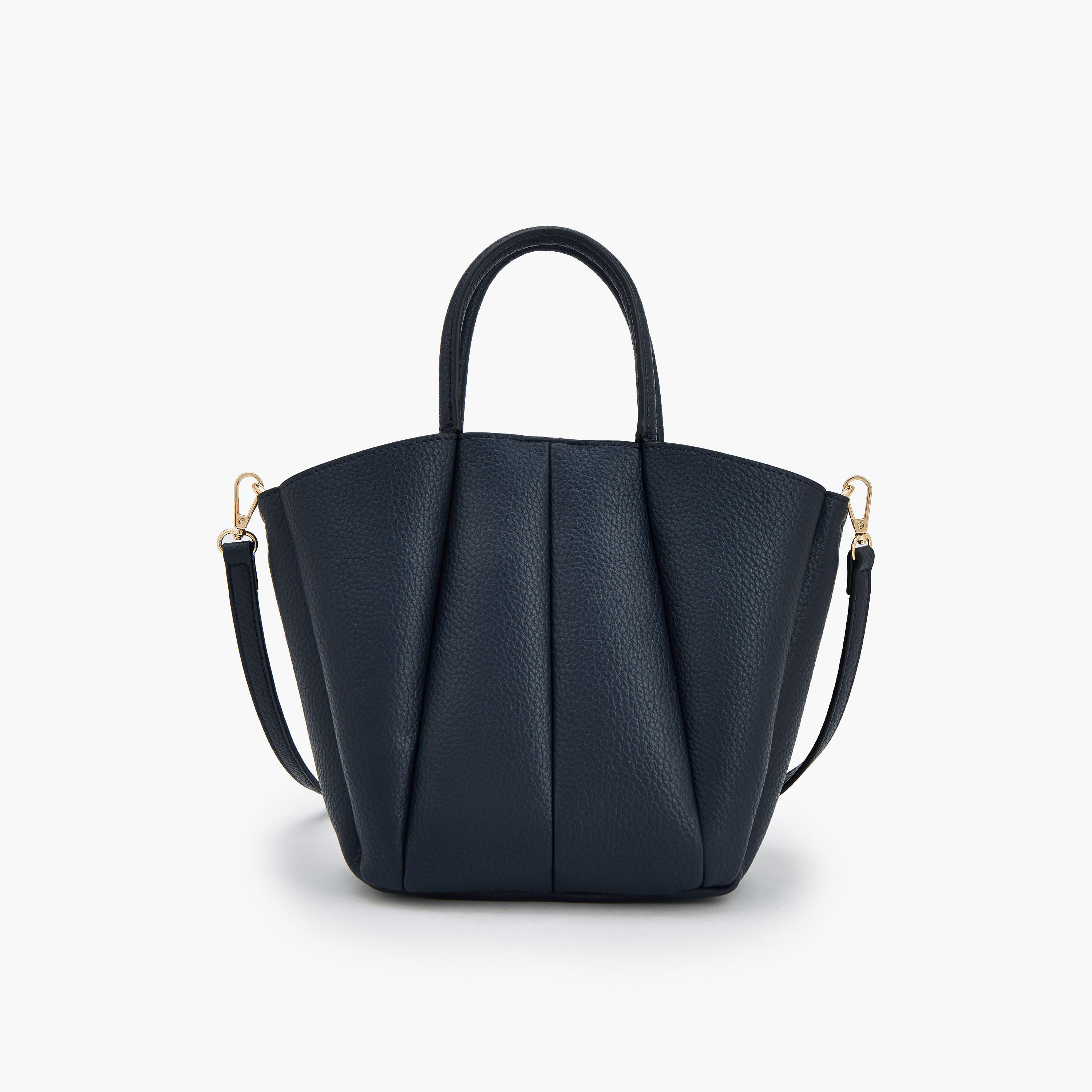 Paprika Textured Tote Bag with Detachable Strap-women-bagsandwallets-handbags-image-6