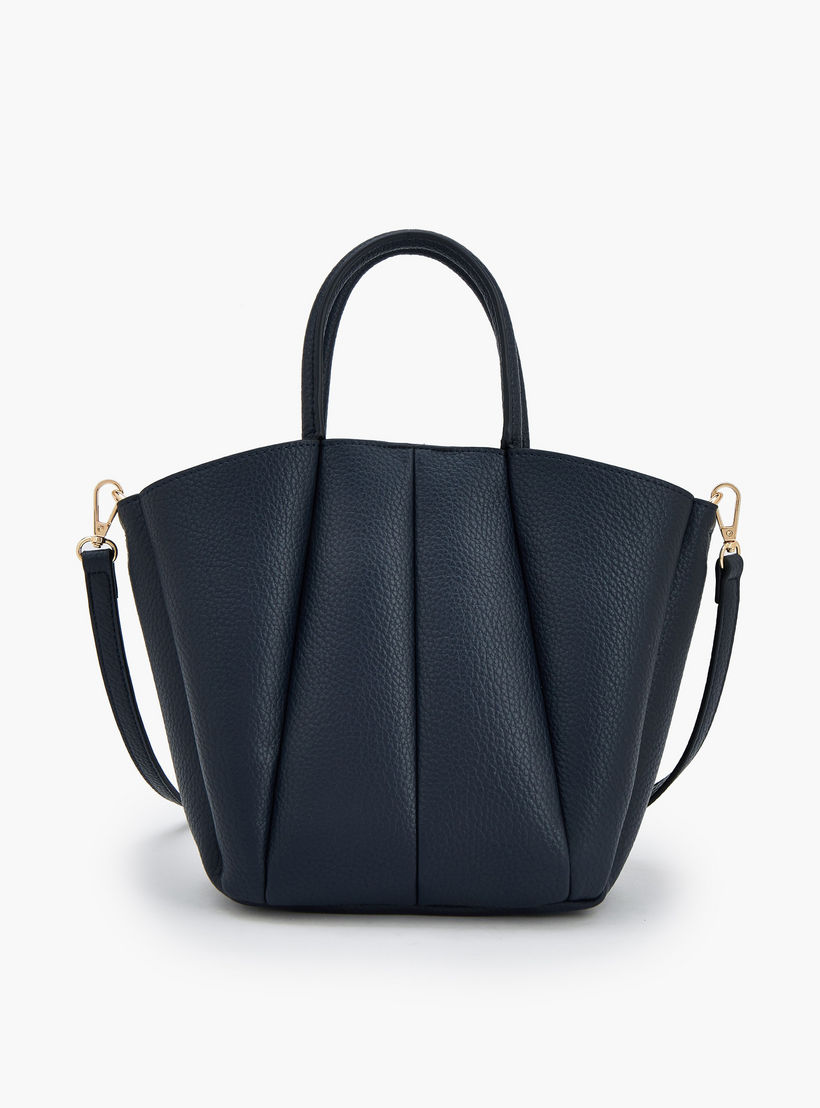 Paprika Textured Tote Bag with Detachable Strap-women-bagsandwallets-handbags-image-6