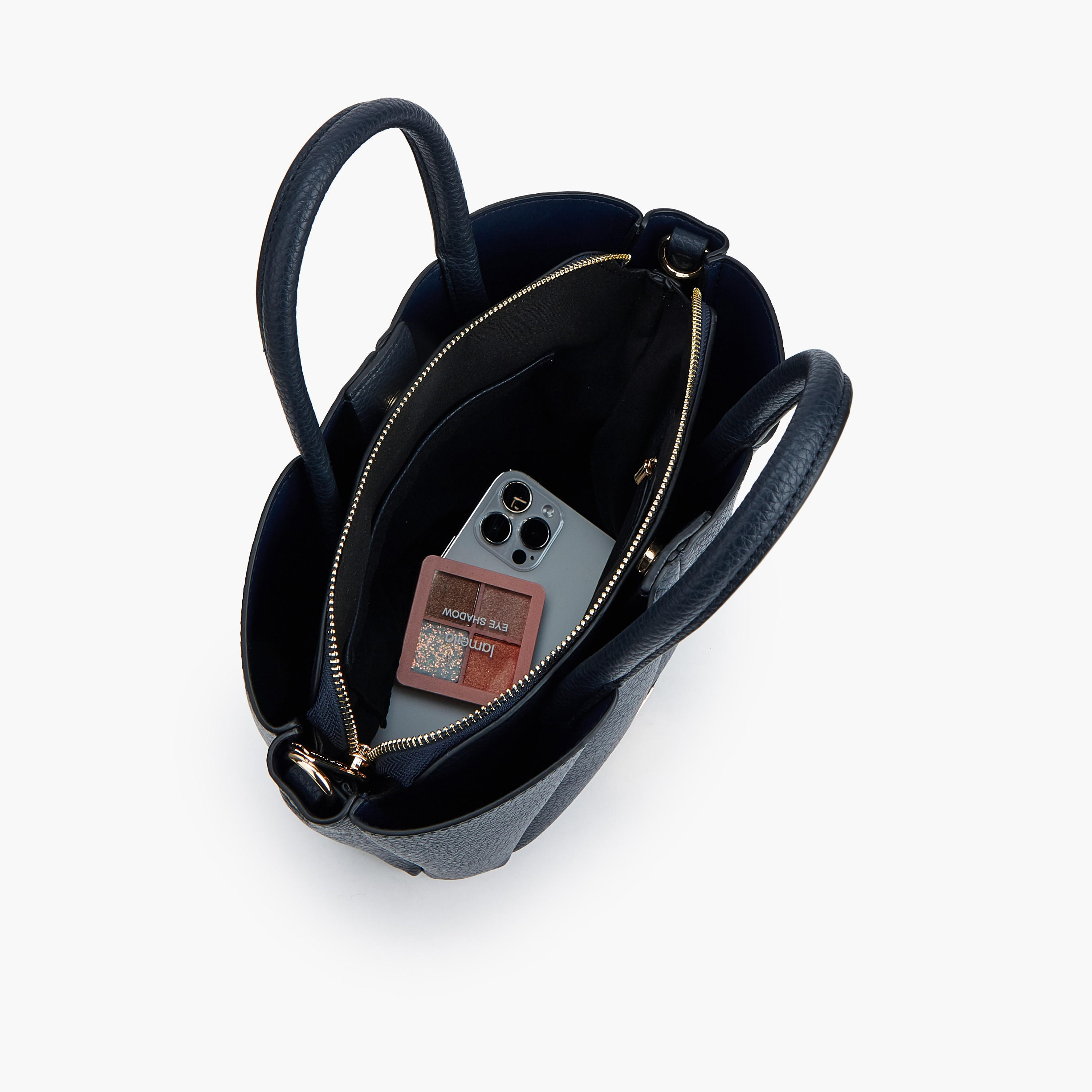 Paprika Textured Tote Bag with Detachable Strap-women-bagsandwallets-handbags-image-9