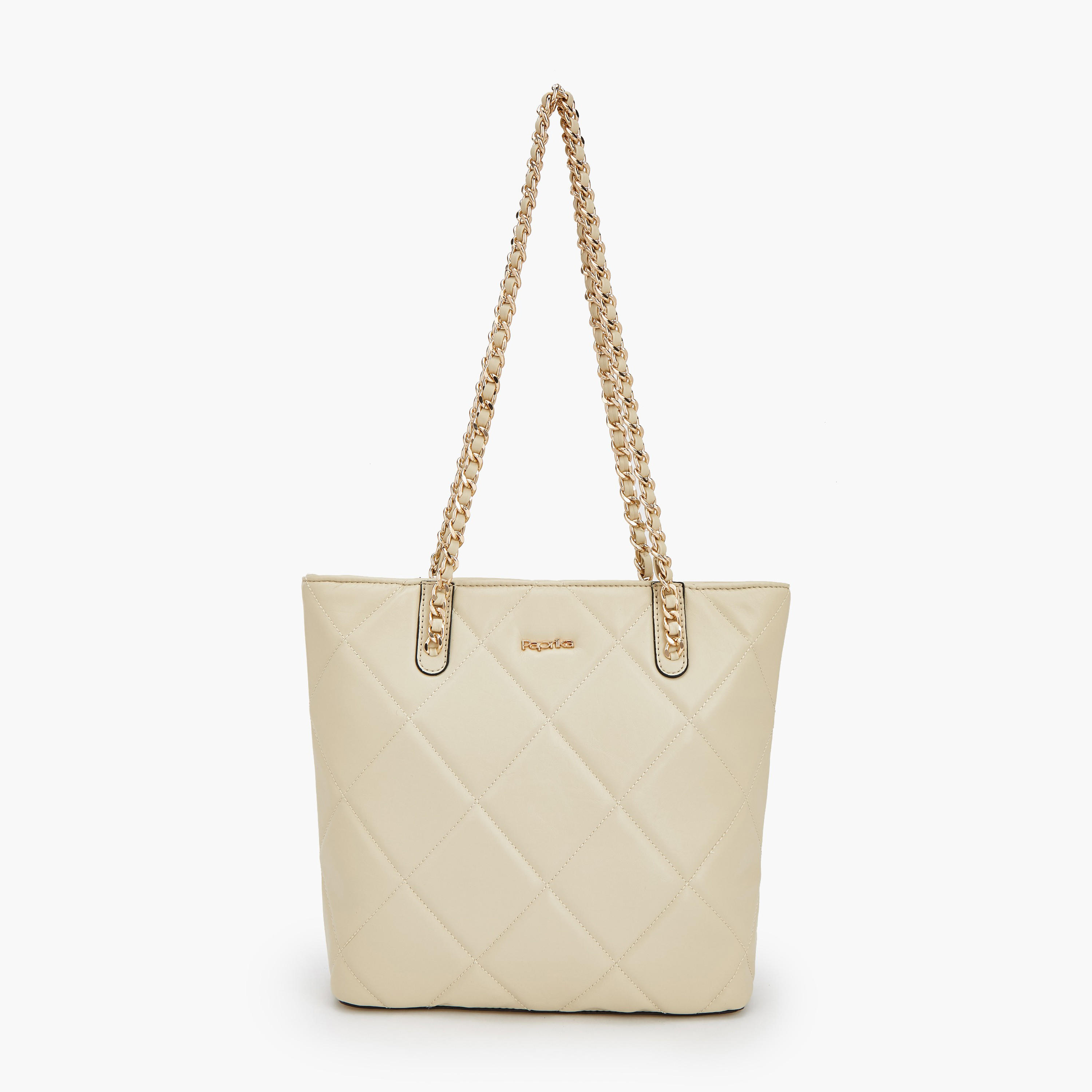 شنطة توتي مبطنة بمقابض سلسلة من بابريكا-women-bagsandwallets-handbags-image-1