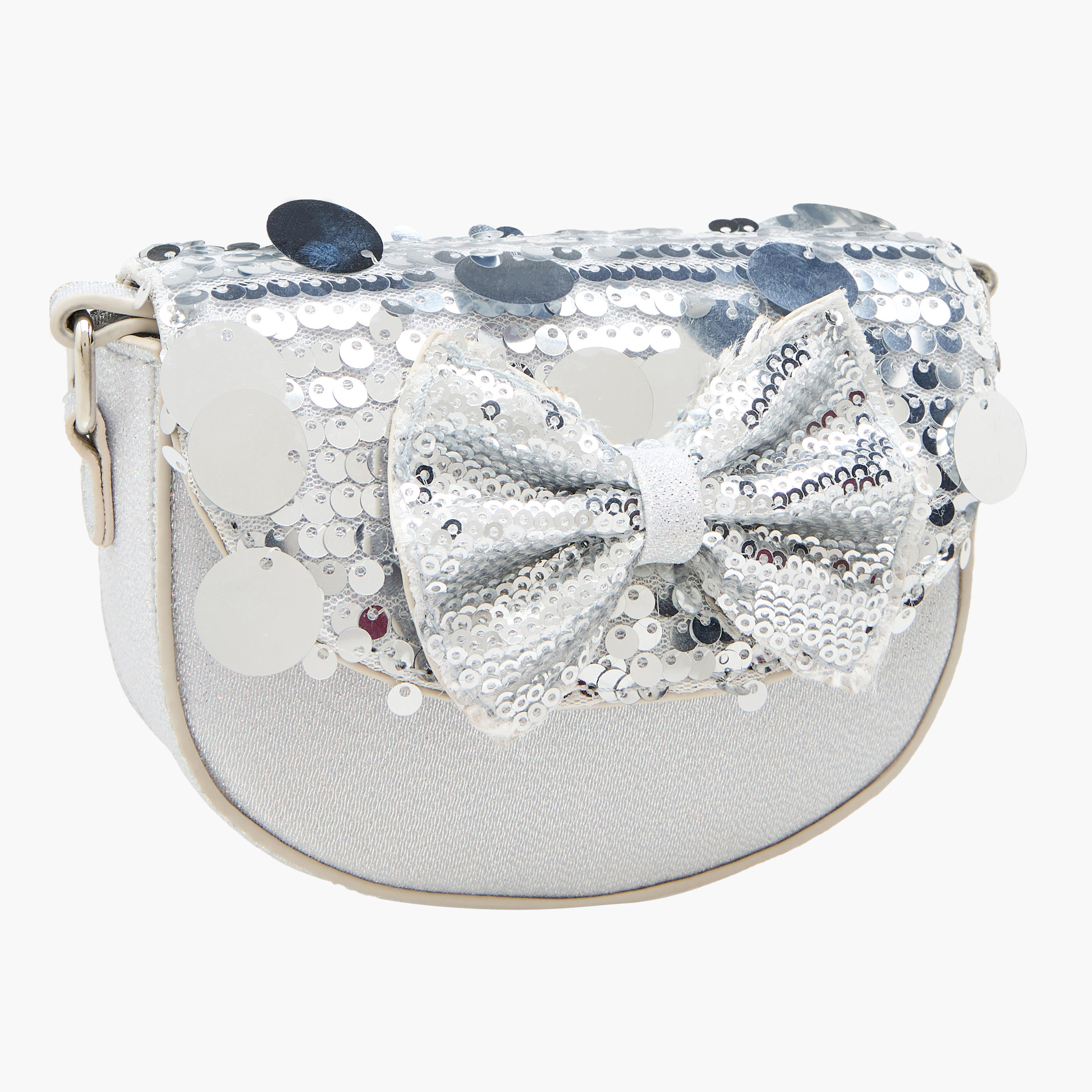 Disney Minnie Mouse Bow Embellished Crossbody Bag with Flap Closure-girls-accessories-bags-image-5