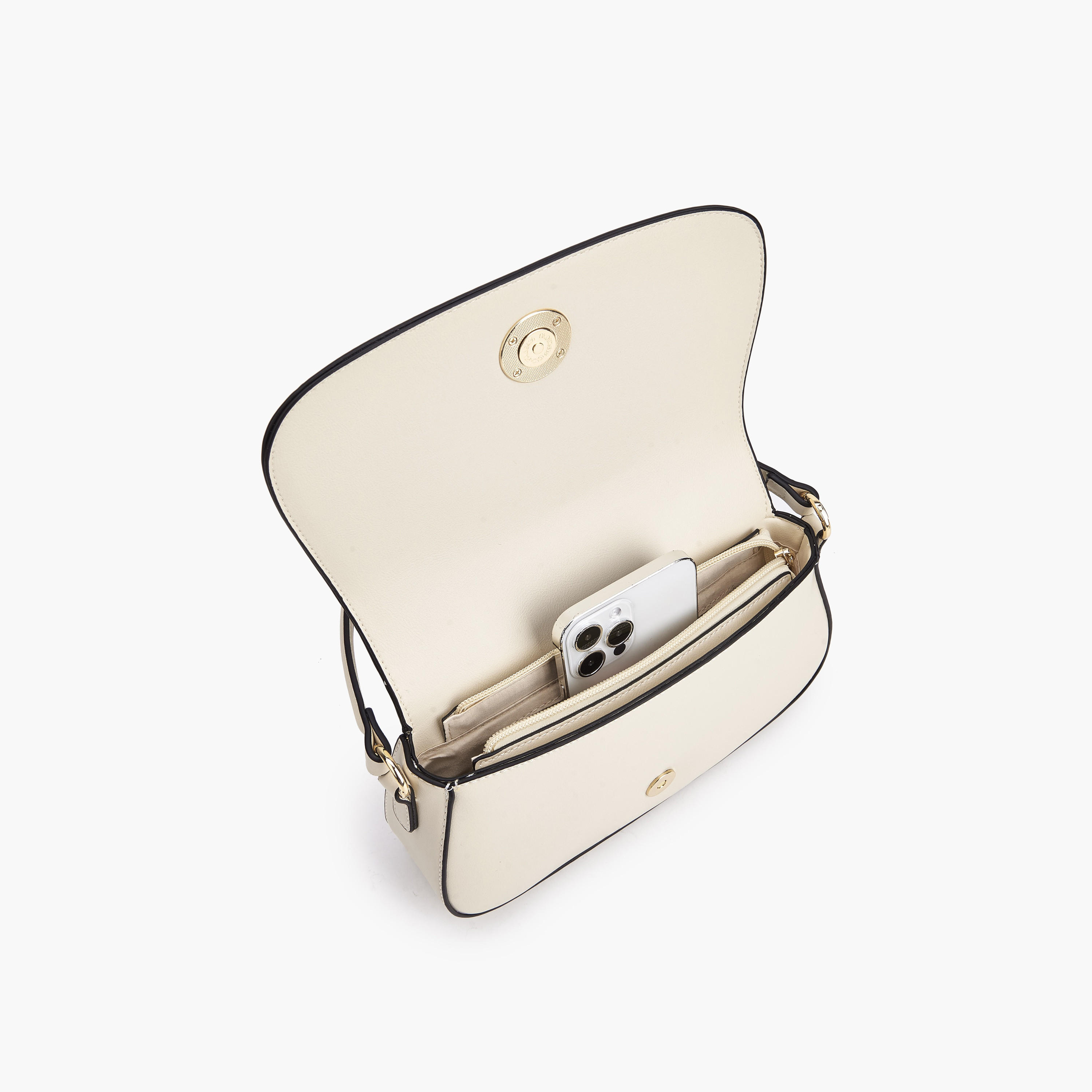 شنطة كتف سادة بحزام قابل للتعديل من بابريكا-women-bagsandwallets-handbags-image-4