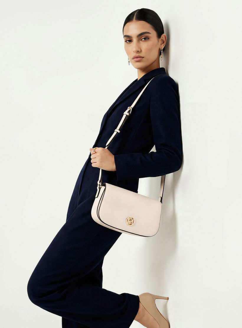 شنطة كتف سادة بحزام قابل للتعديل من بابريكا-women-bagsandwallets-handbags-image-2