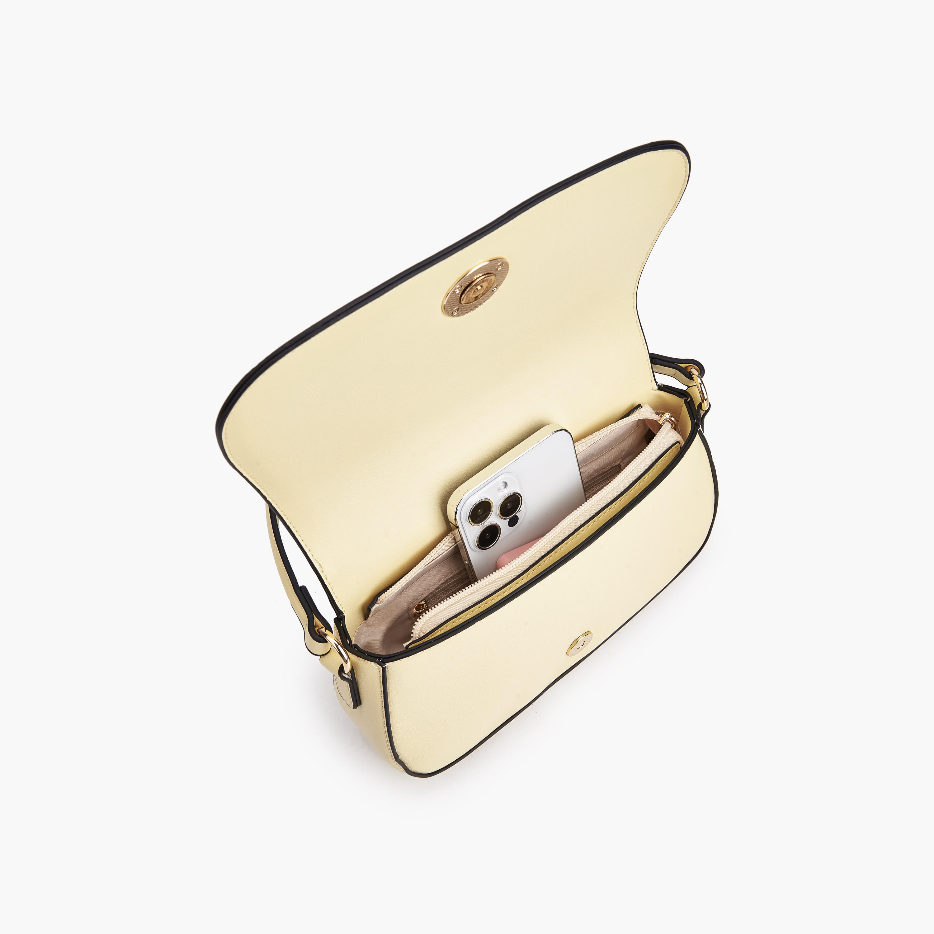 شنطة كتف سادة بحزام قابل للتعديل من بابريكا-women-bagsandwallets-handbags-image-4