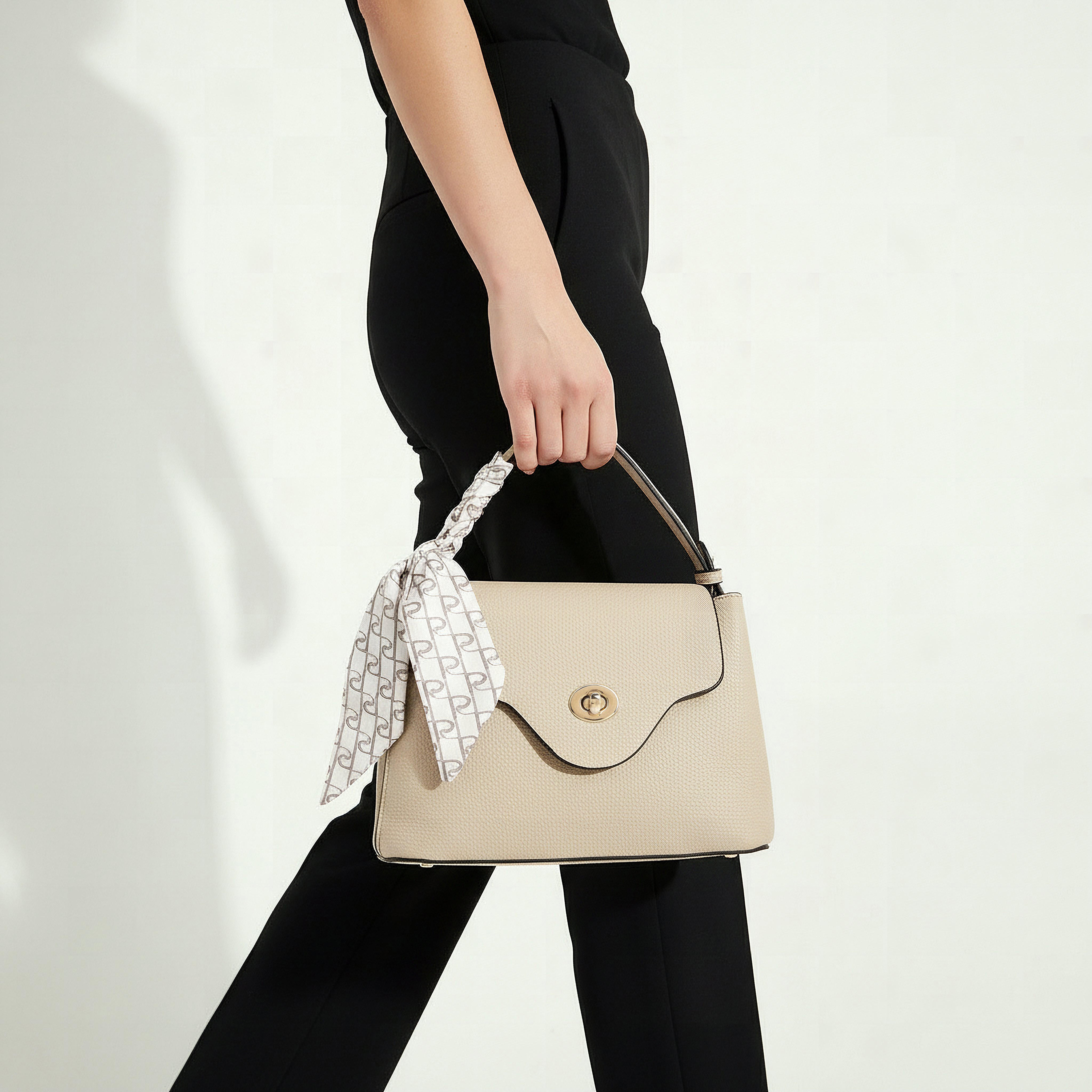 Paprika Textured Satchel Bag with Scarf-women-bagsandwallets-handbags-image-10
