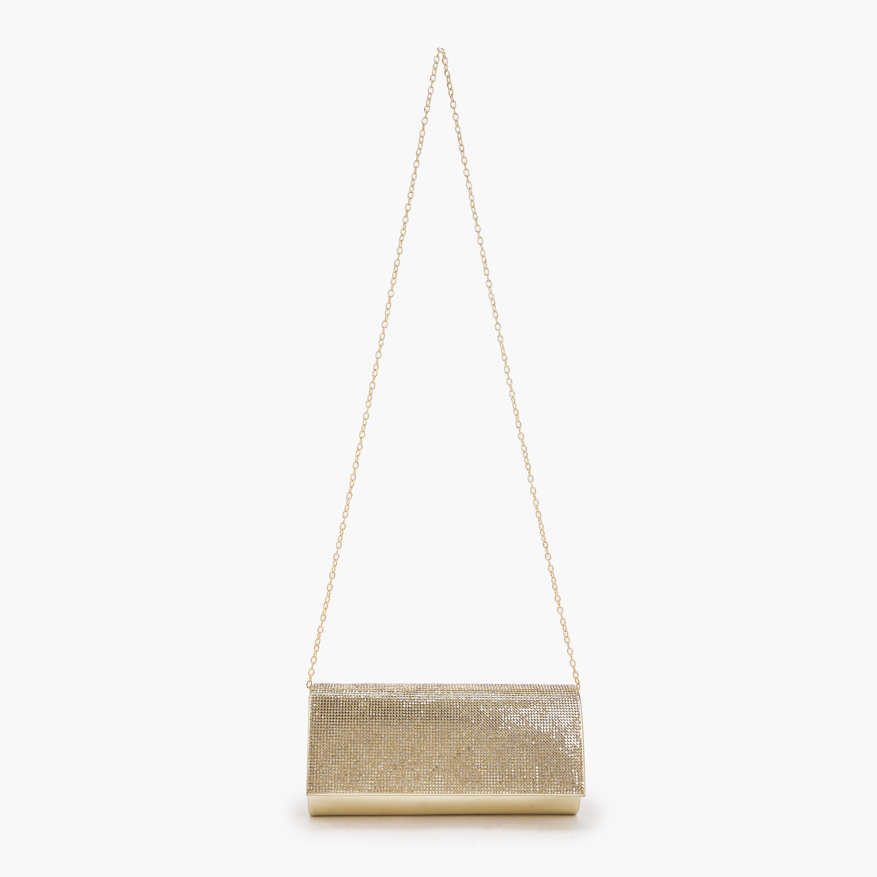 Paprika Embellished Clutch with Chain Strap-women-bagsandwallets-handbags-image-2