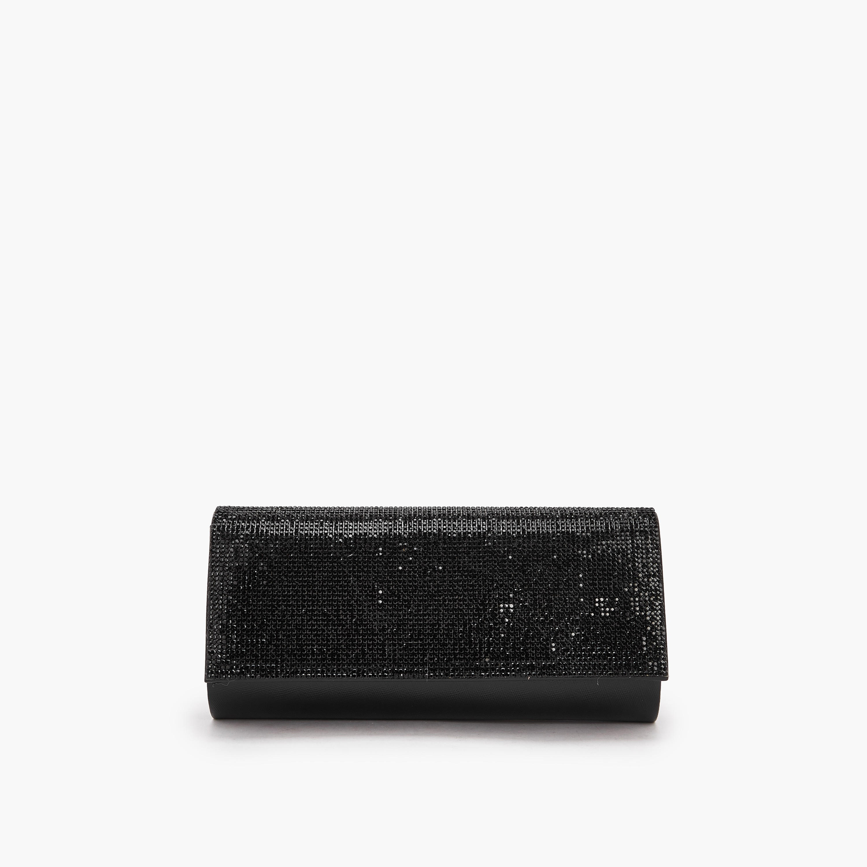 Paprika Embellished Clutch with Chain Strap-women-bagsandwallets-handbags-image-1
