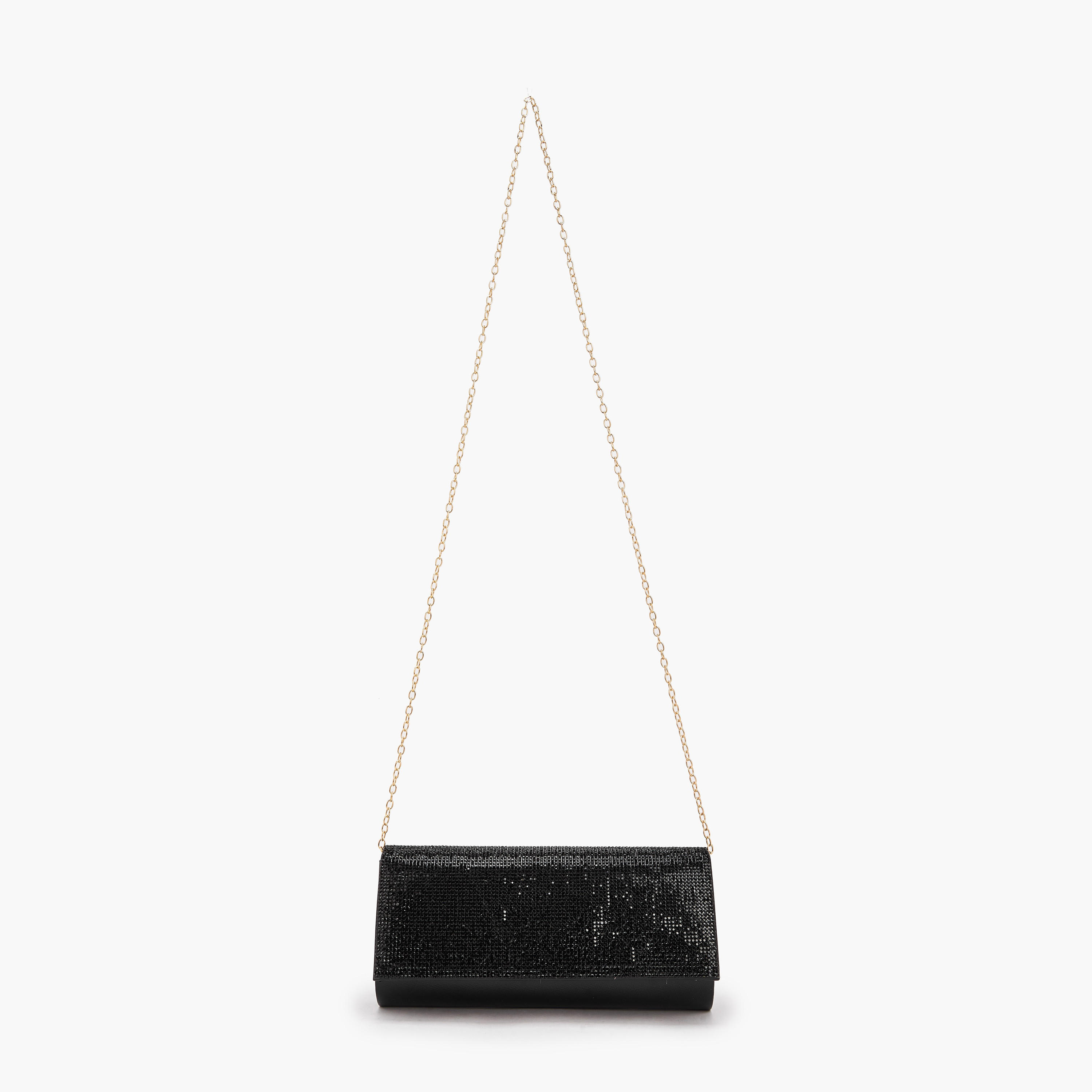 Paprika Embellished Clutch with Chain Strap-women-bagsandwallets-handbags-image-2