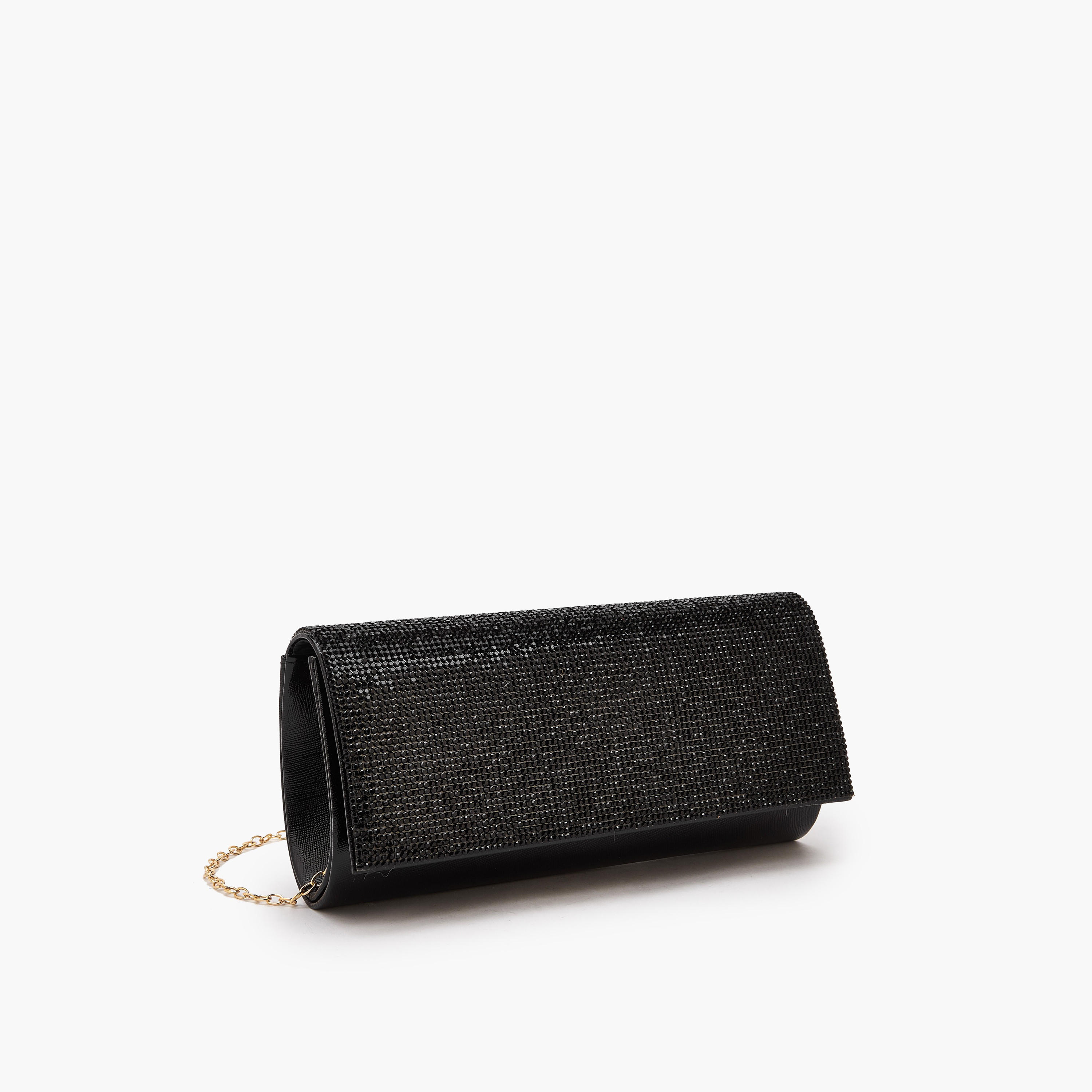 Paprika Embellished Clutch with Chain Strap-women-bagsandwallets-handbags-image-3