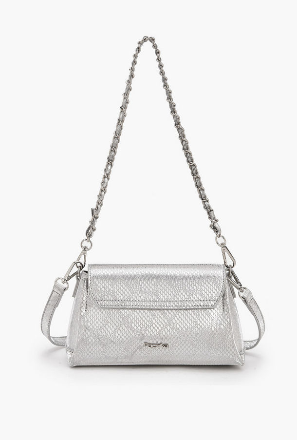 Paprika Metallic Textured Crossbody Bag with Twist Lock Closure-women-image-1