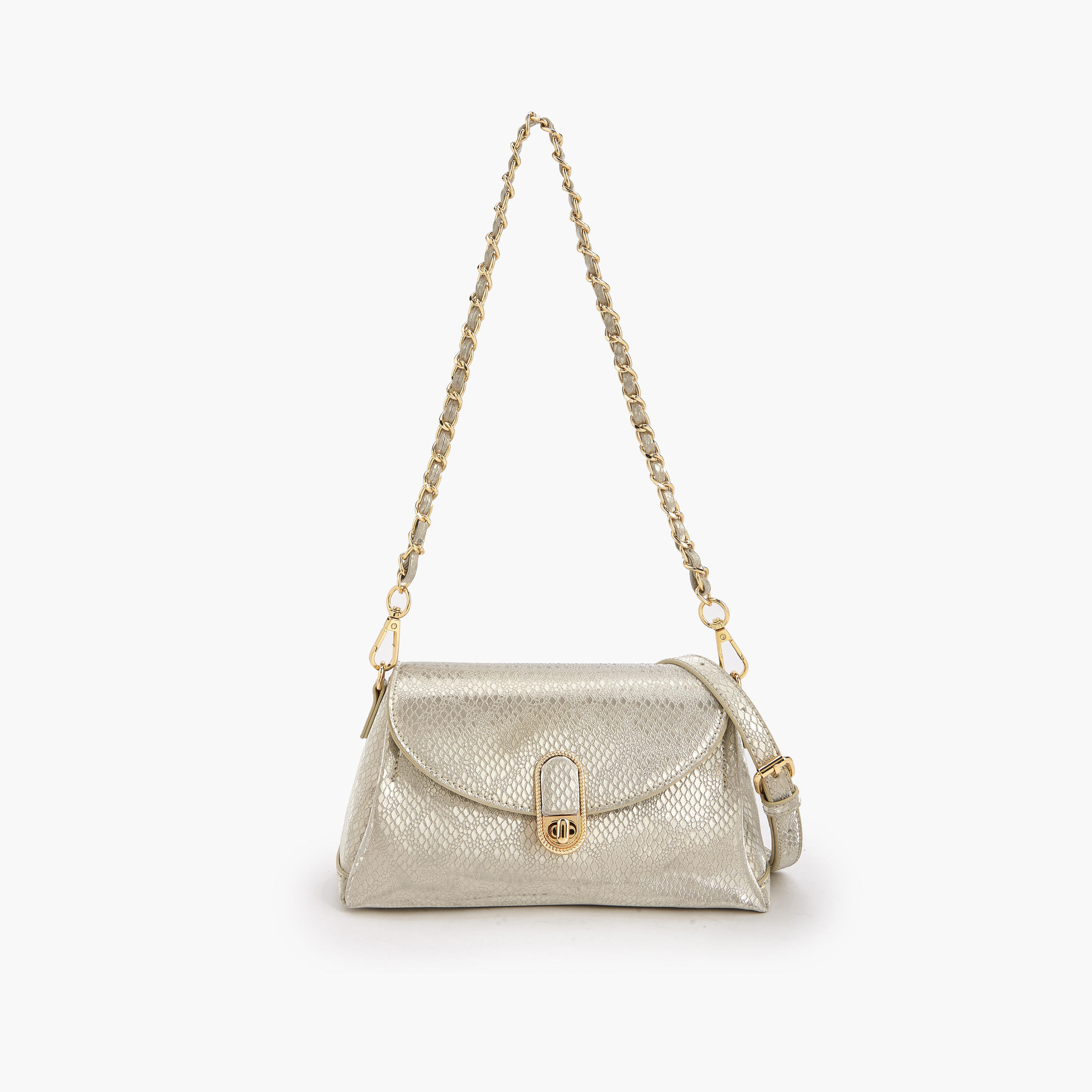 شنطة كروس بودي بارزة الملمس ميتاليك بقفل إغلاق ملتوي من بابريكا-women-bagsandwallets-handbags-image-1