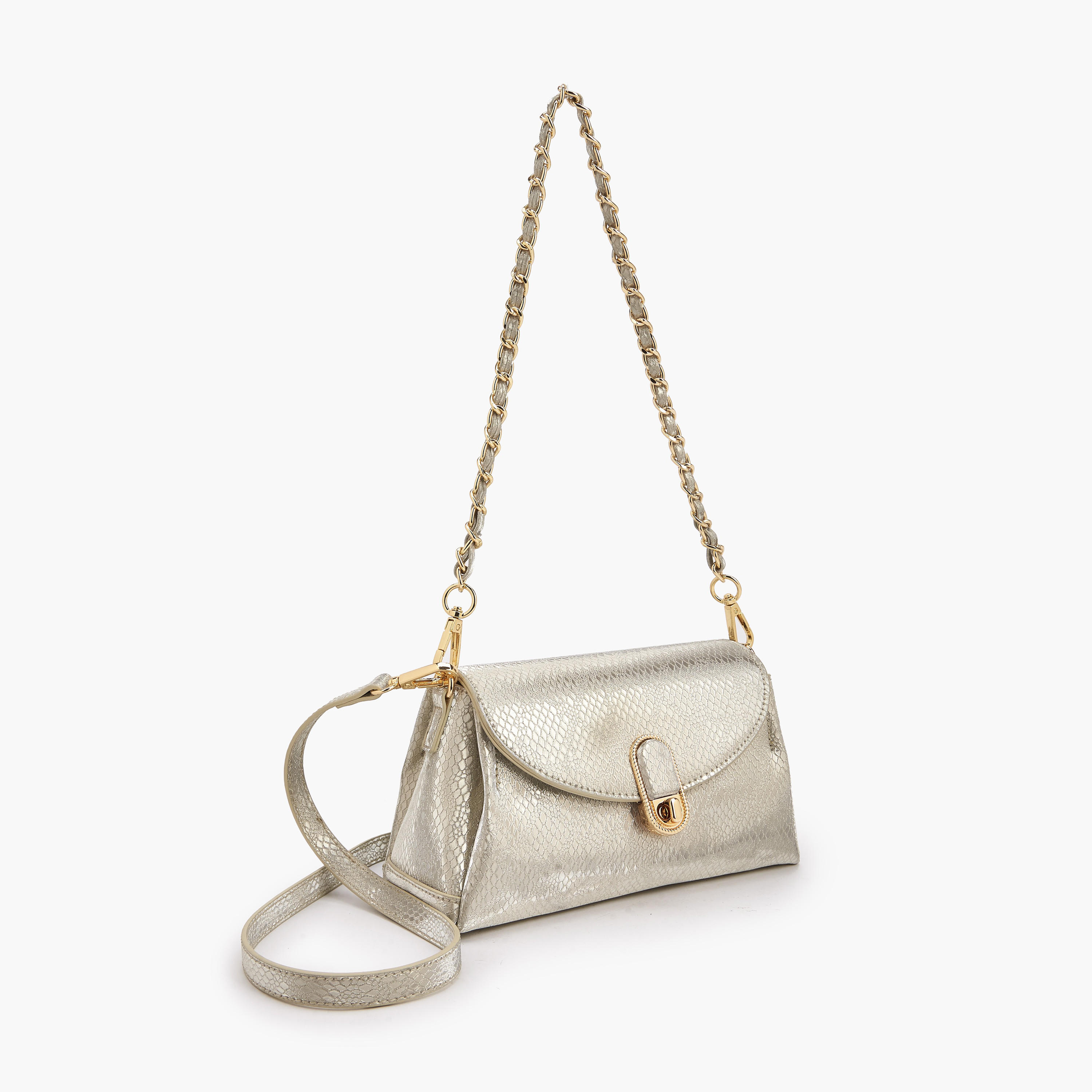شنطة كروس بودي بارزة الملمس ميتاليك بقفل إغلاق ملتوي من بابريكا-women-bagsandwallets-handbags-image-4
